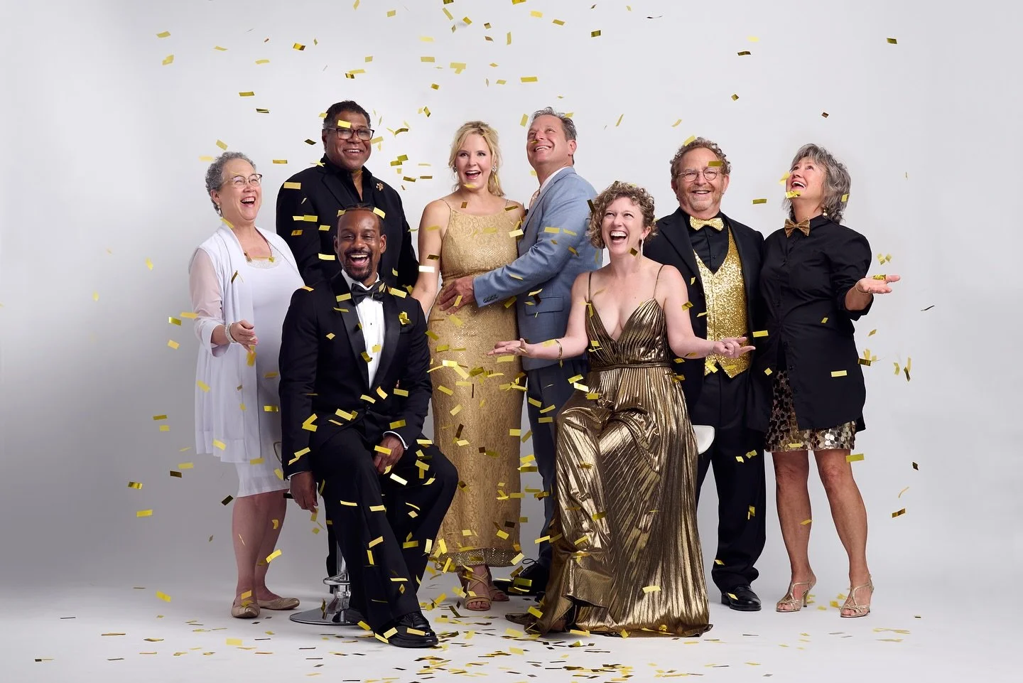 Meet the incredible team behind our Movers &amp; Shakers Ball: Cristal Anniversary celebration! 🥂✨ 

Our passionate co-chairs Maria &amp; Gene Dobbs Bradford, Andrea &amp; Jason Slavik, and Suzanne &amp; Roger Johnson join Artistic Director Kirven D