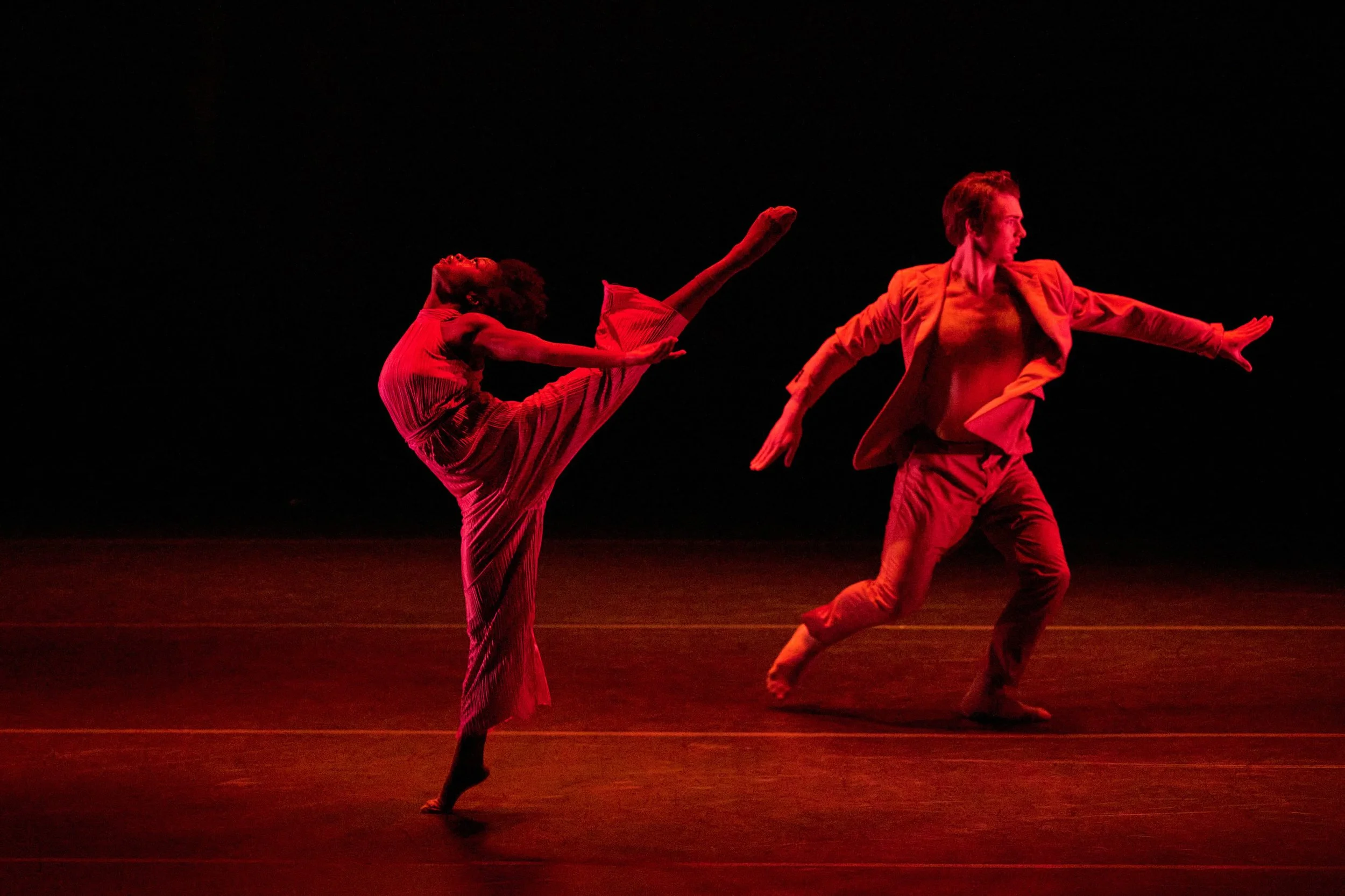Jada Vaughan &amp; Will Brighton in "Notes on a Farewell" by Tommie Waheed-Evans | Photo by Pratt + Kreidich