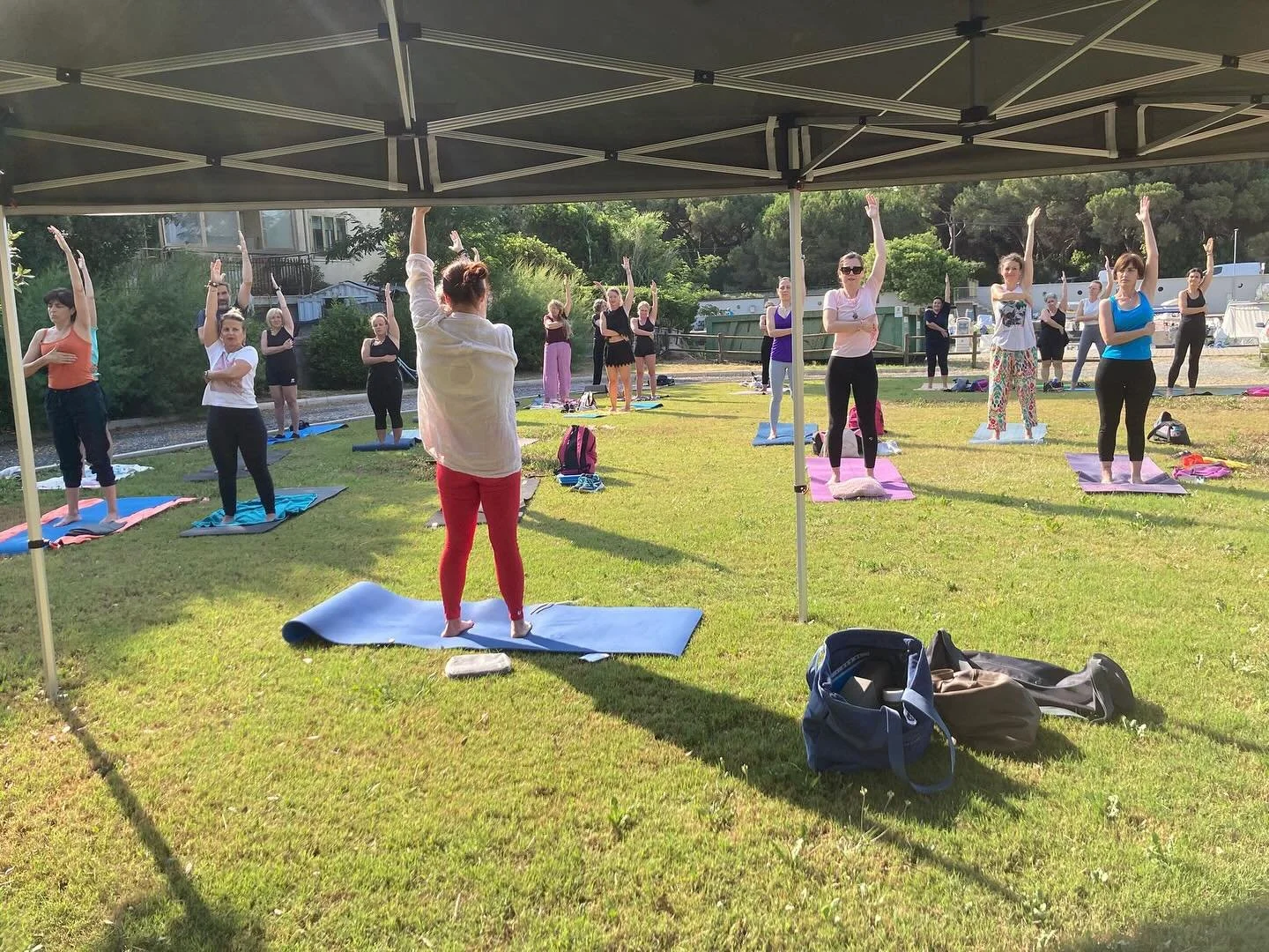 International Day of Yoga 2025! Beautiful day!! #yogaday2025🧘&zwj;♂️💙✅ #yogalife #yogaday #akhandayoga