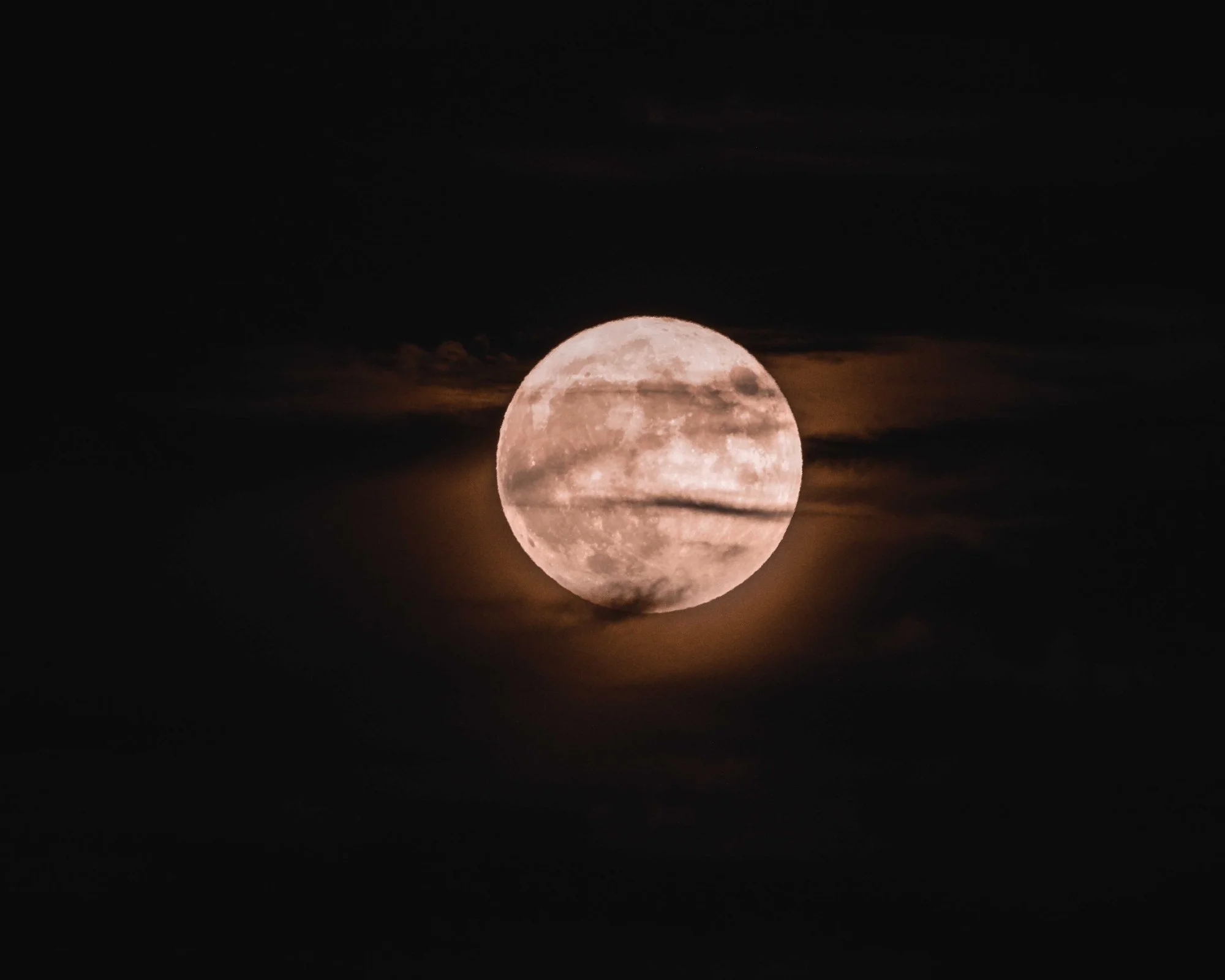 Night sky with beautiful moon