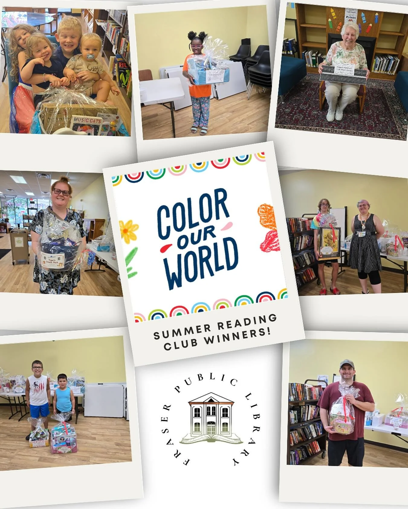 🎉✨ Congratulations to our Summer Reading Club Winners! ✨🎉

This year&rsquo;s theme, Color Our World, truly came alive thanks to all of you who joined us on this reading adventure. 📚🌈 Your excitement, creativity, and love for books made this summe