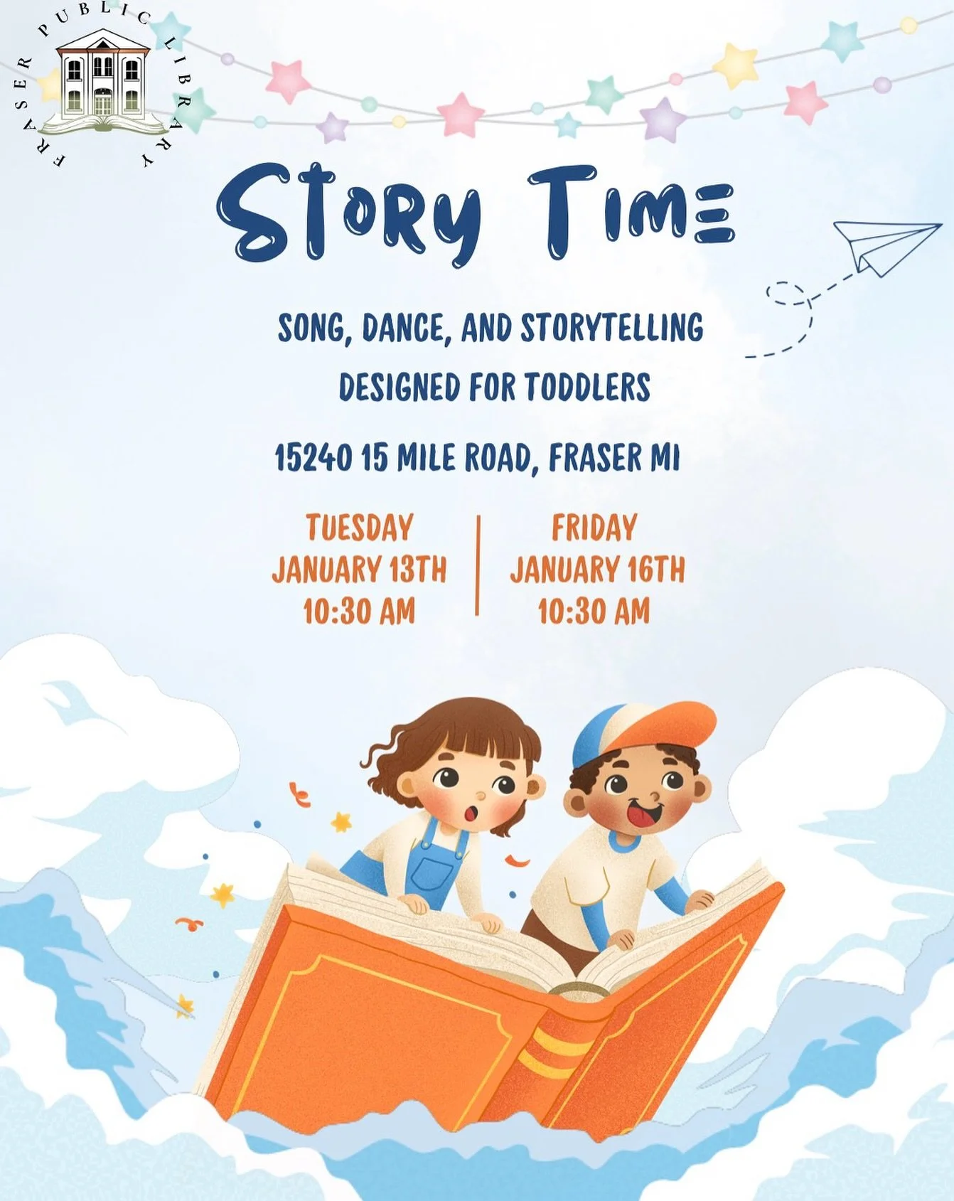 Ready to spark a love for reading? Grab your little ones and join Miss Kristen for a morning of movement, music, and magic! 🎶 Our winter Story Time sessions are crafted to help your tiny explorers build big skills through interactive play and catchy