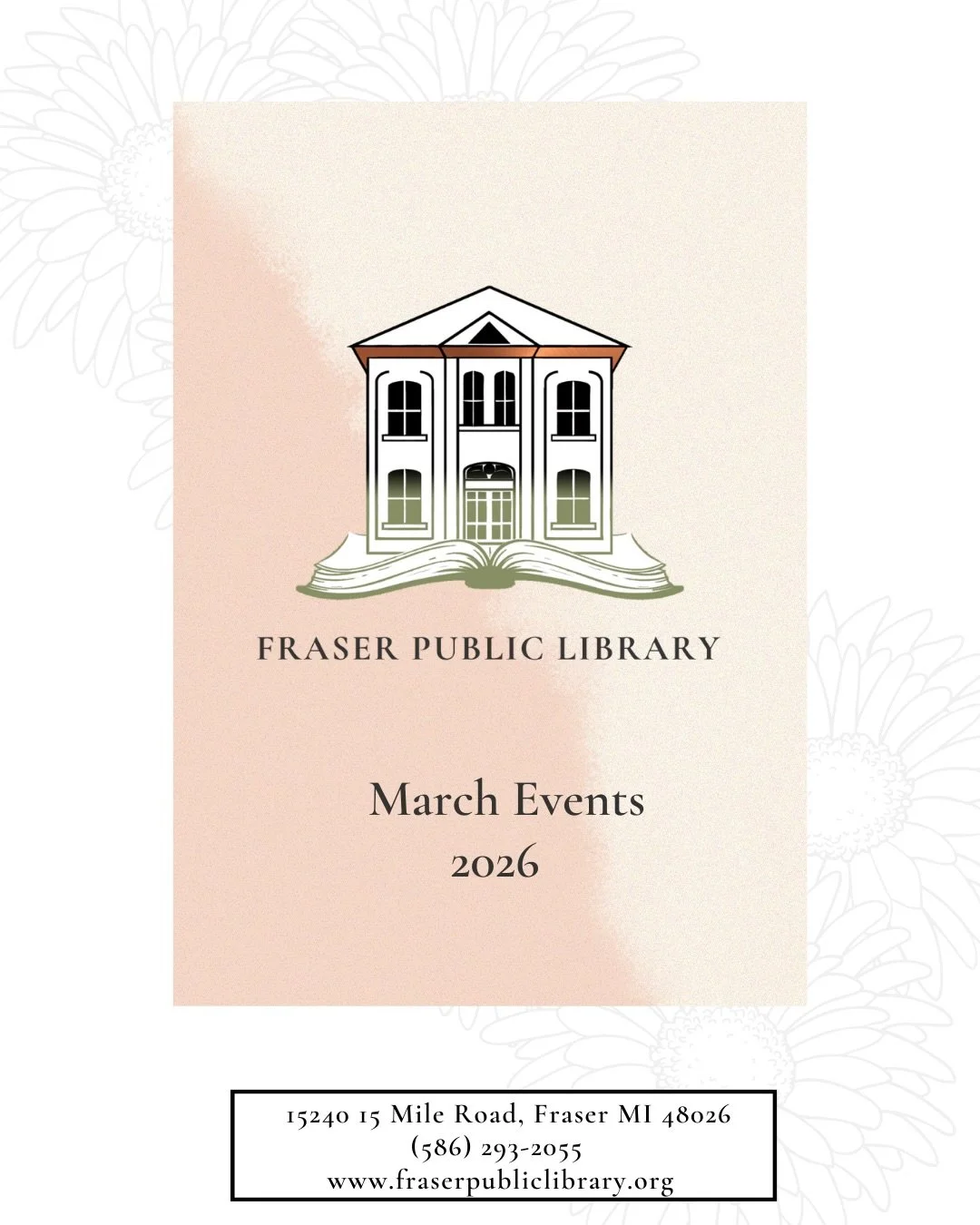 March is almost here, and we are READY! ☘️📚✨

From craft nights to storytimes, book clubs to gaming, there&rsquo;s something for EVERYONE at Fraser Public Library this month. Check out what&rsquo;s happening!

Pick up a full calendar at the front de
