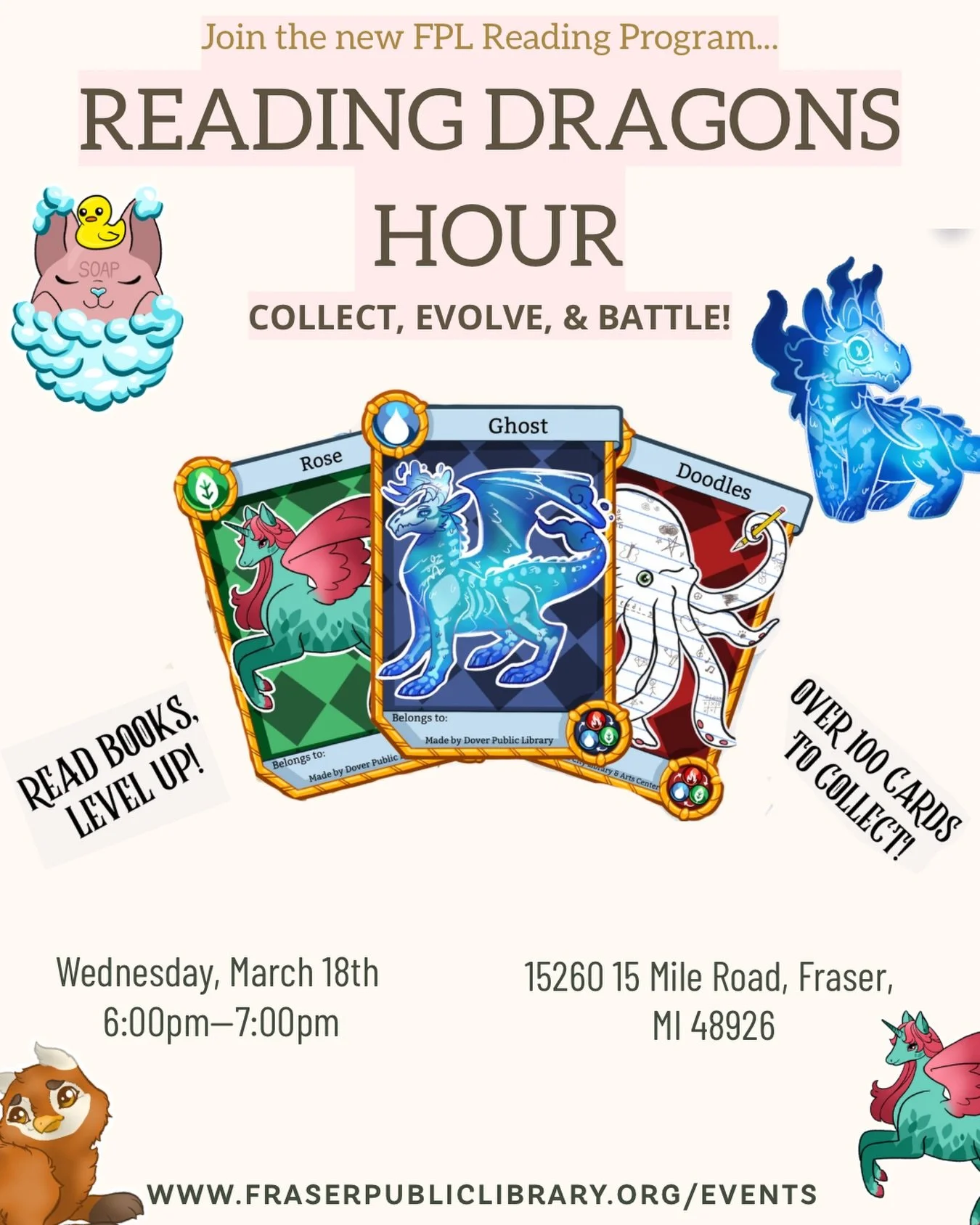 The dragons are calling! Ready to grow your hoard? Join us for Reading Dragons Hour, the perfect time to focus on your collection and connect with fellow trainers. Whether you&rsquo;re here to hit your reading goals or show off your rarest finds, it&