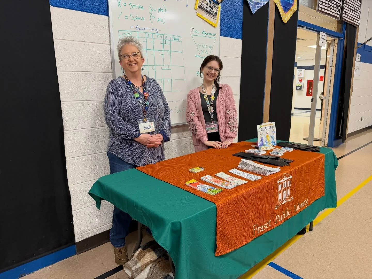 We had a wonderful time at Eisenhower Elementary&rsquo;s &ldquo;Bagels and Books&rdquo; event! Brenda and Tina were on hand to chat with over 150 students and their families about all the exciting things happening at the Fraser Public Library. It was