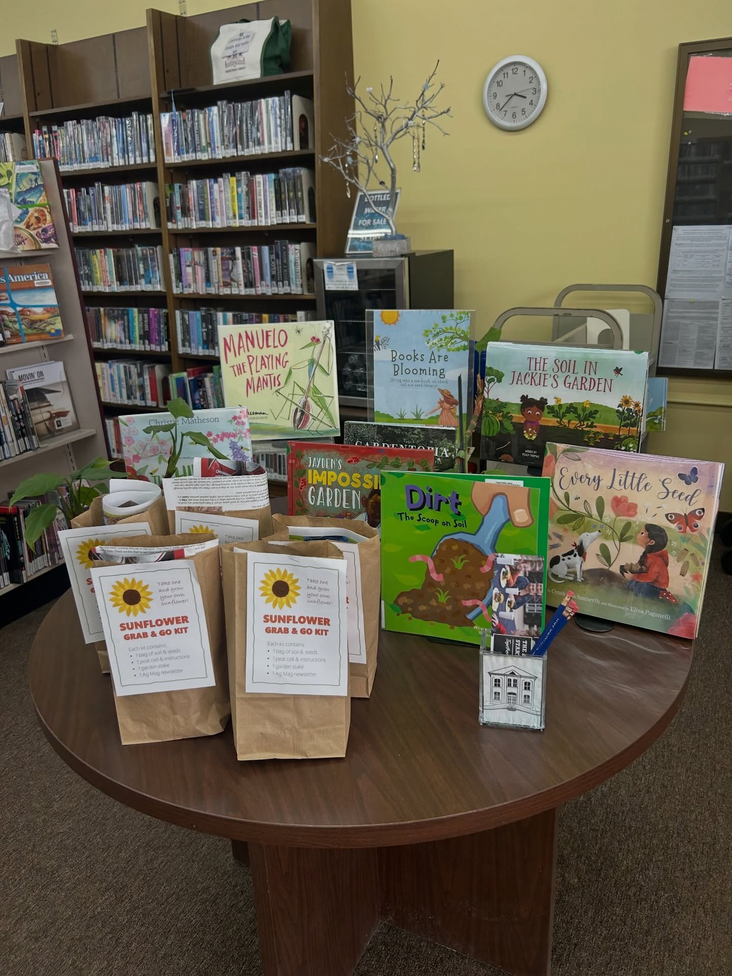 Our lobby is blooming with new displays this May, and we can&rsquo;t wait for you to see them! You can pick up a sunflower kit at our main table to start your own summer garden or browse our Mental Health Awareness Month collection for books that foc