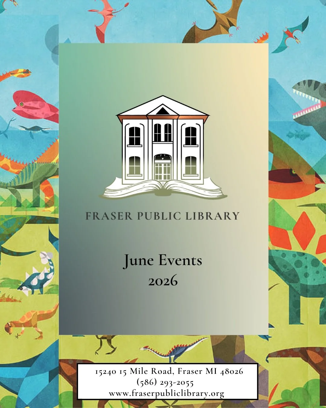 Your June plans just dropped! 📅✨

The Fraser Public Library June Event Sheet is packed with fun, learning, and community connection. From interactive music and Minecraft archaeology to our Summer reading experience and Cookbook Club initiatives, you