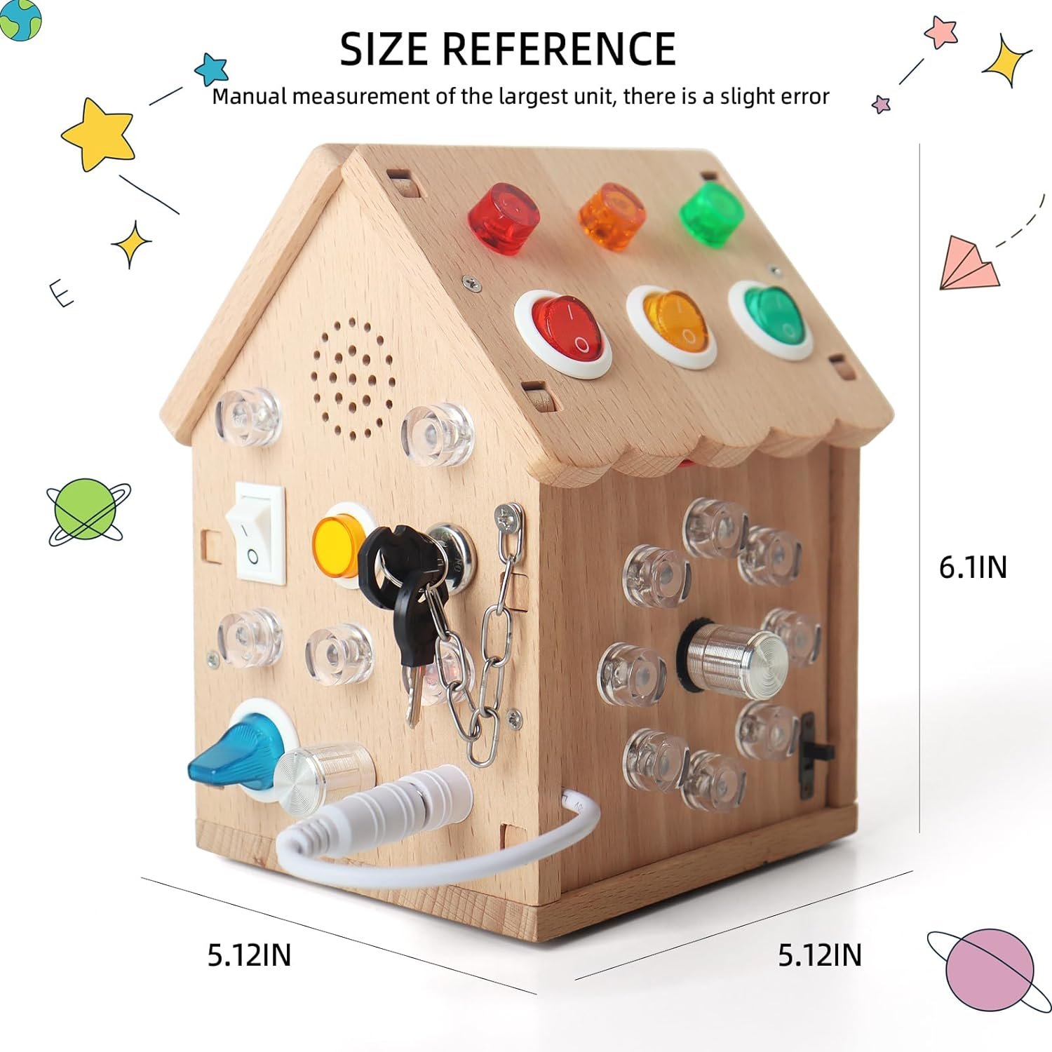 Lights and Switches House- Includes multiple sensory experiences for toddlers with sounds and lights