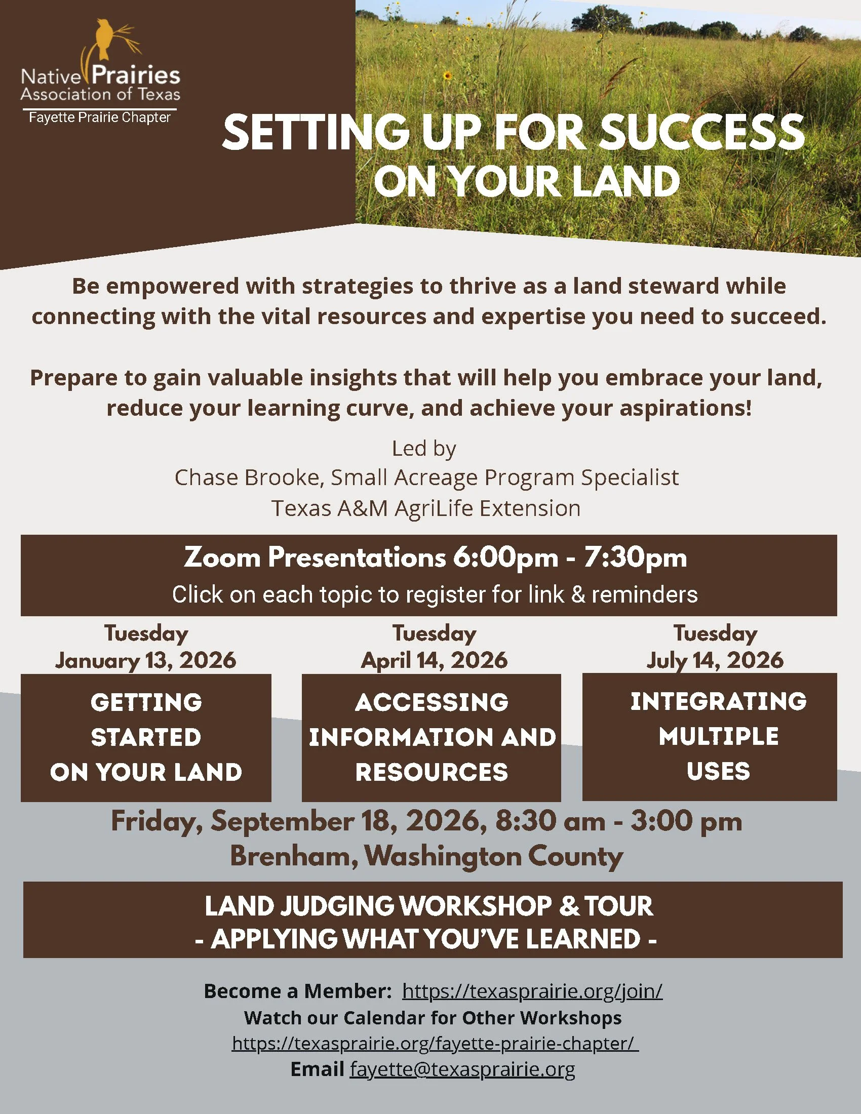 Part 1: Setting Up For Success Landowner Series - Getting Started on Your Land