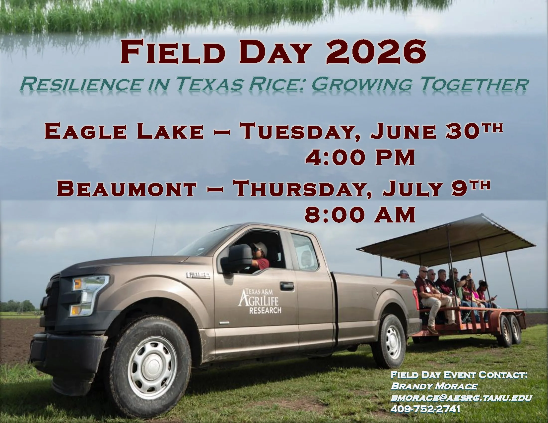 Texas A&amp;M Eagle Lake Rice Field Day 2026