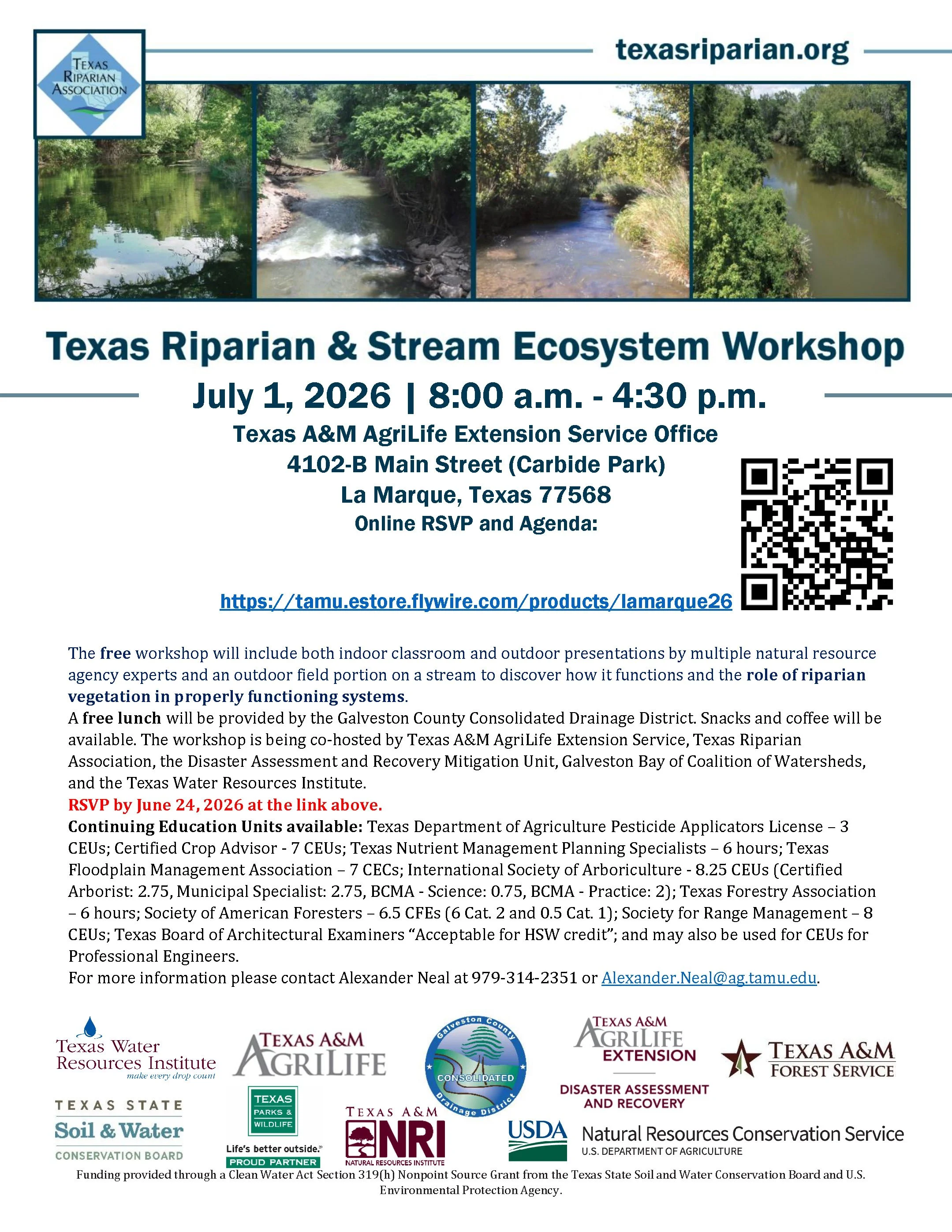 Texas Riparian & Stream Ecosystem Workshop - Galveston Bay Coalition of Watersheds