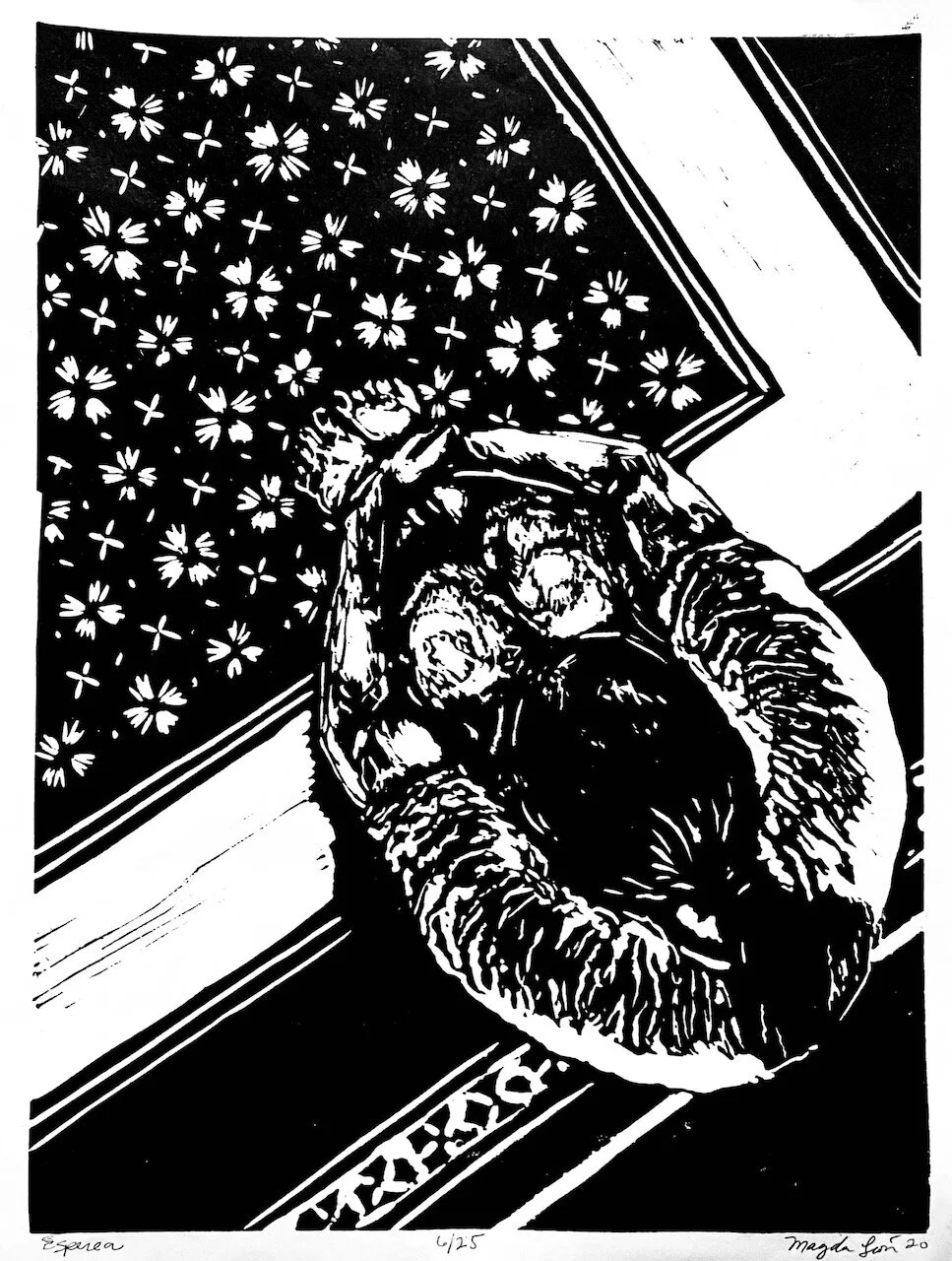 Espera Linocut