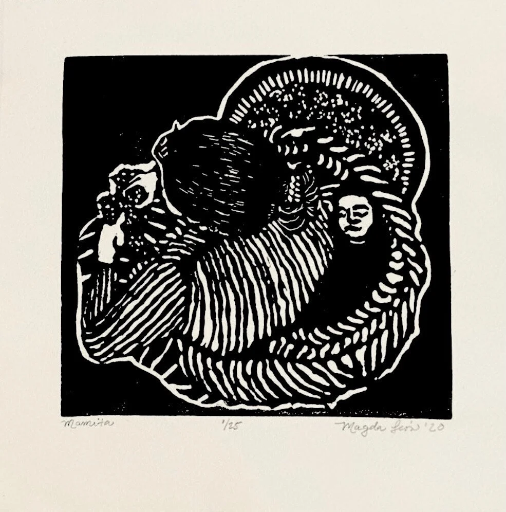 Mamita Linocut 8x8