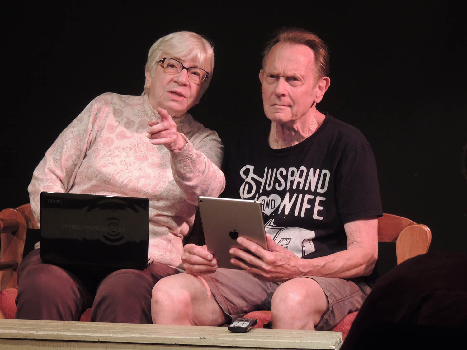"The Fugitive" by Ken Levine. L to R: Alice Zigelis, Jerrold Reinstein