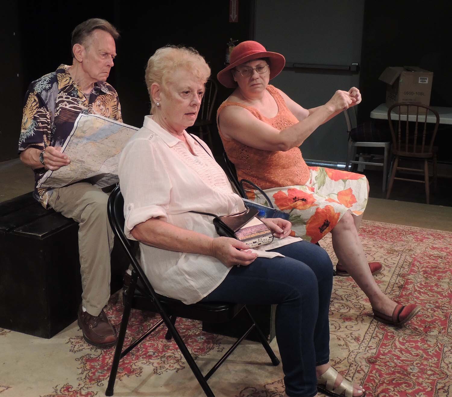 "How Dare You" by Ron Nash. L to R: Jerrold Reinstein, Wilma Mazo, Elizabeth Kemble