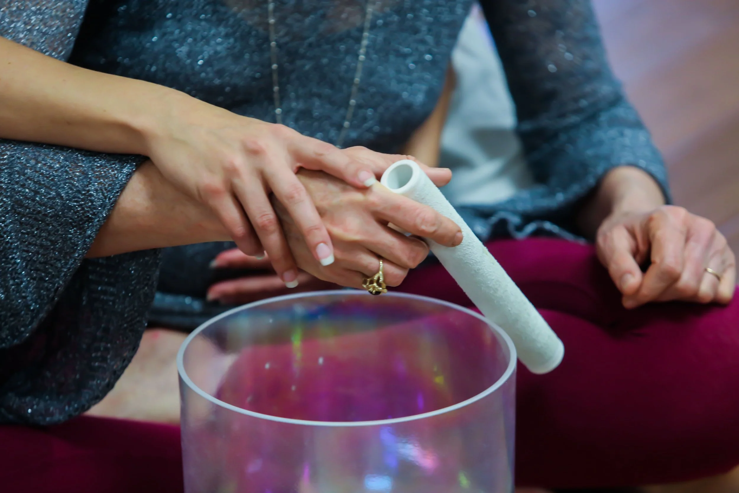 How to Play a Crystal Singing Bowl