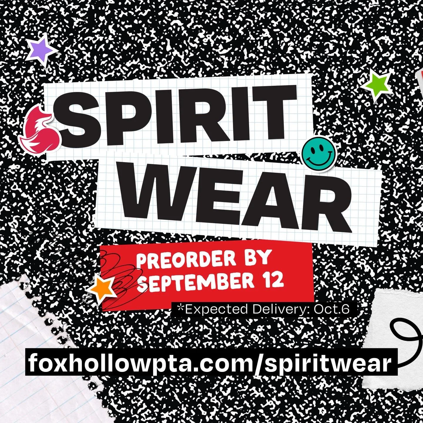 PRE-ORDER Spirit Wear by September 12th! 

This is a great way to show your school spirit, and your student to represent their house! 

8 houses ✨ 1 Fox Hollow 

&hearts;️💚💛💙🧡🩵🖤💜
🦊