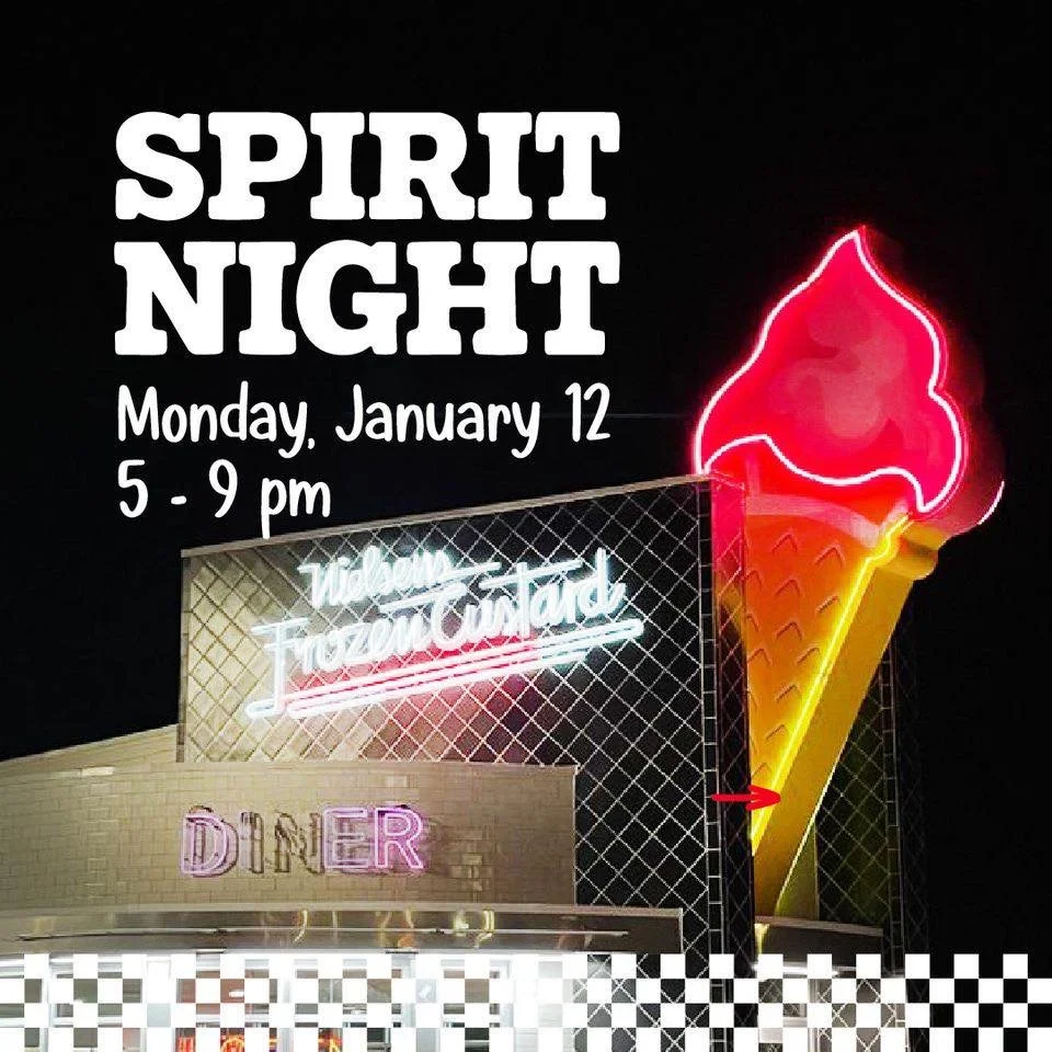 Let dinner be on someone else! 

Join us for SPIRIT NIGHT at Nielsen&rsquo;s  Frozen Custard! 
Monday, January 12th from 5-9pm! 

🦊make sure you tell them you&rsquo;re with Fox Hollow Elementary!