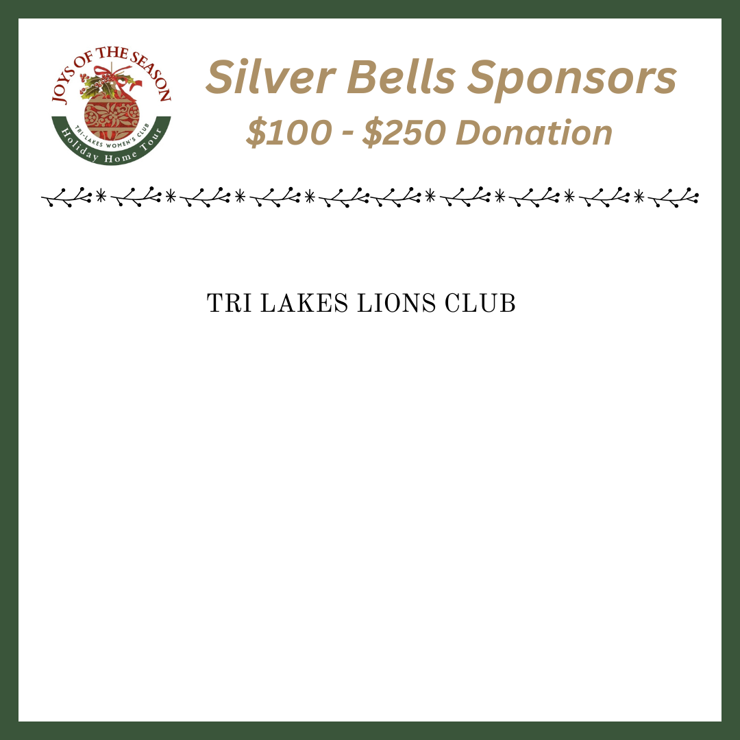 List of sponsors for the Friends of TLWC event, including names like Ann Cook, Bella Casa Decor & Design, Cindi Preston, and organizations such as Pawlished Pups and TLWC Garden Club, with a header indicating sponsorship of up to $250 donation.