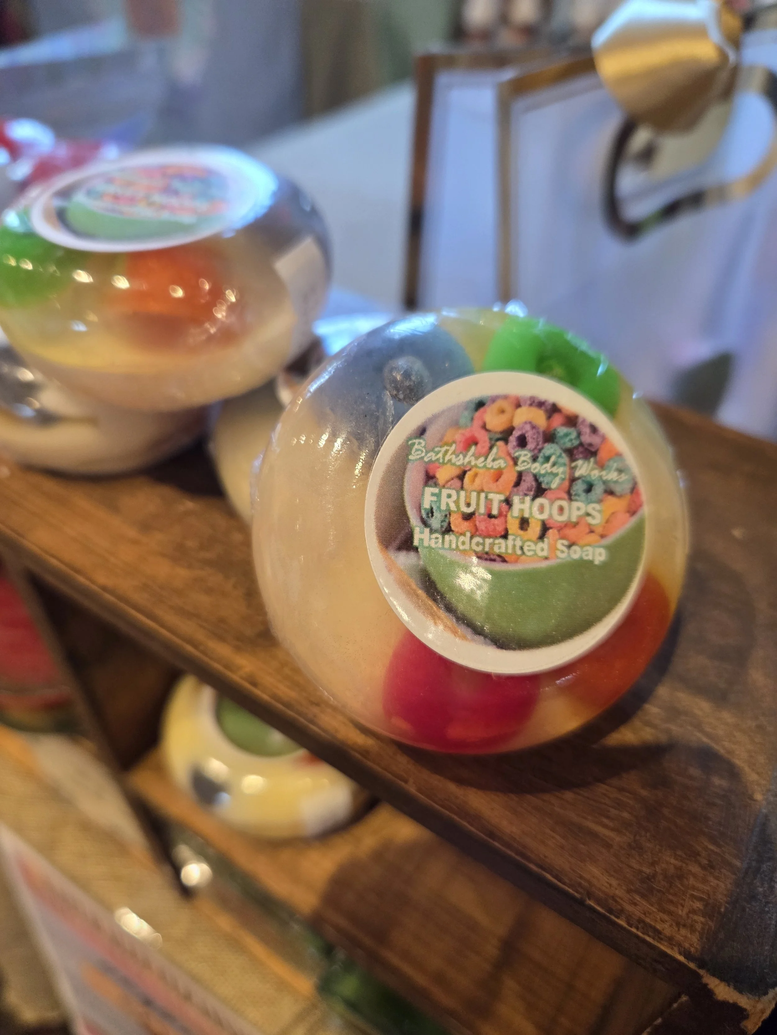 All Natural Soap Bar- Fruit Hoops Soap Bar