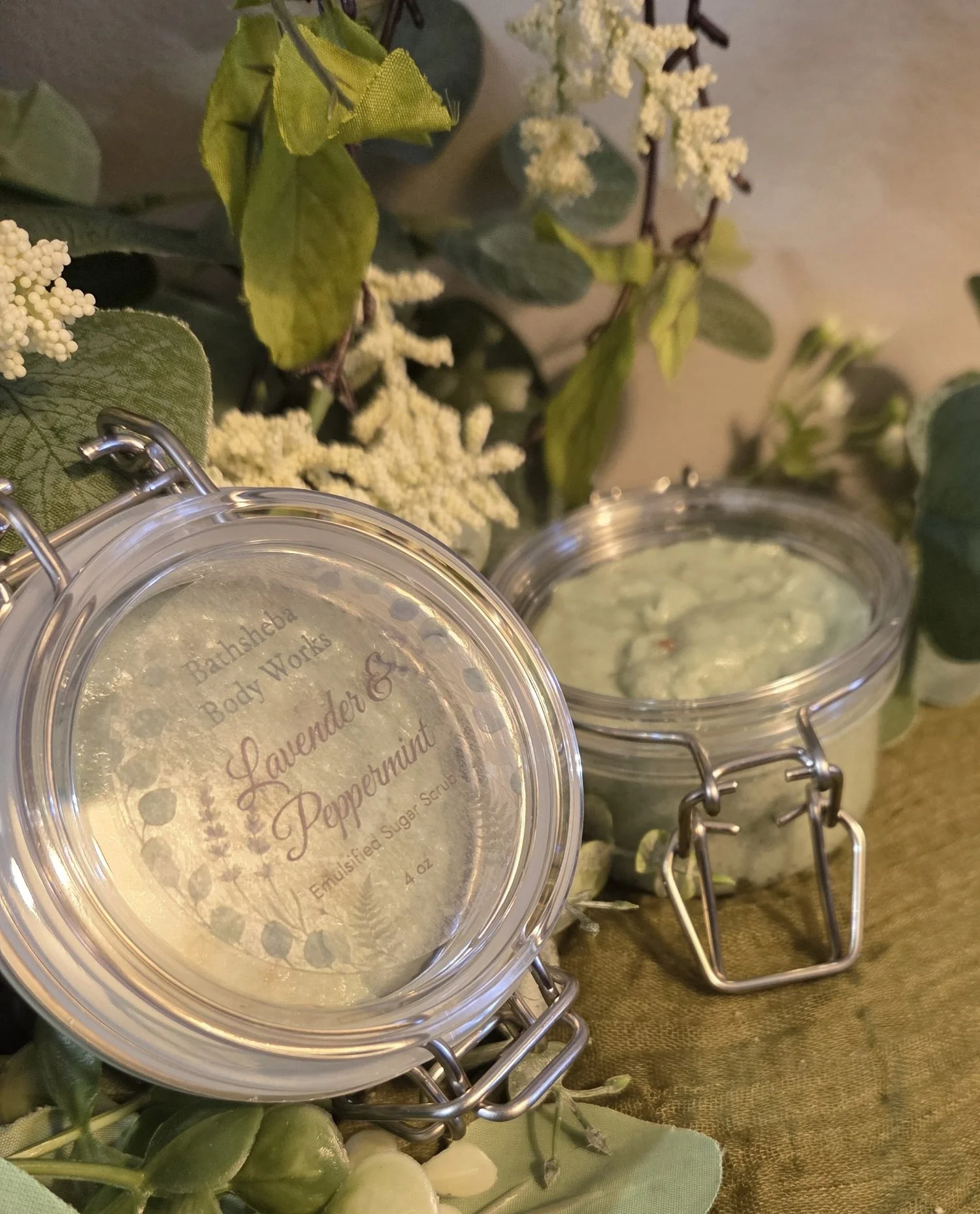 Emulsified Sugar Scrub - Lavender Mint - (Cleansing)