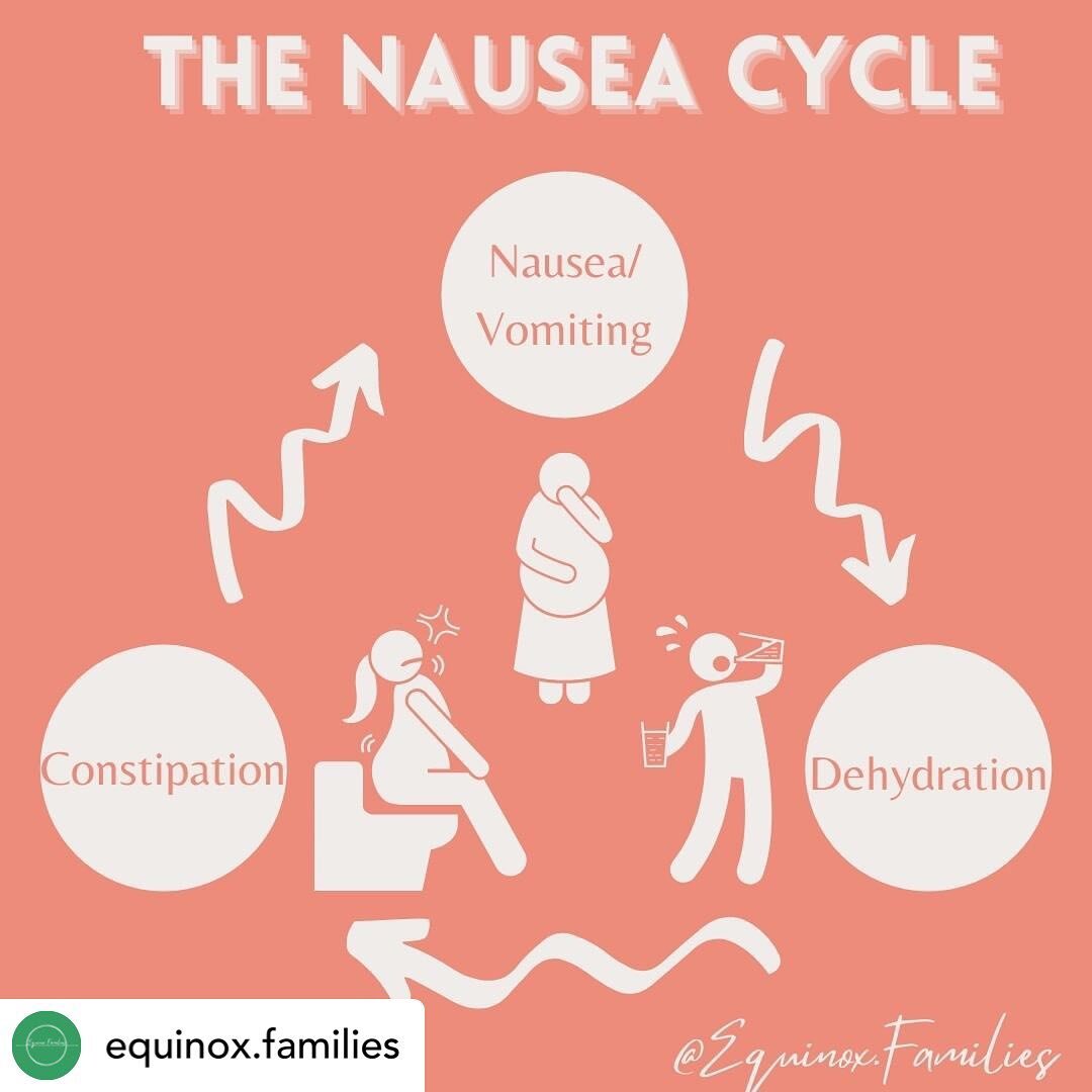 Posted @withregram &bull; @equinox.families Breaking the Cycle

It can be tough to break free from pregnancy-related nausea, especially if it has been going on for a while. Nausea leads to dehydration and nutrient retention with lead to constipation 