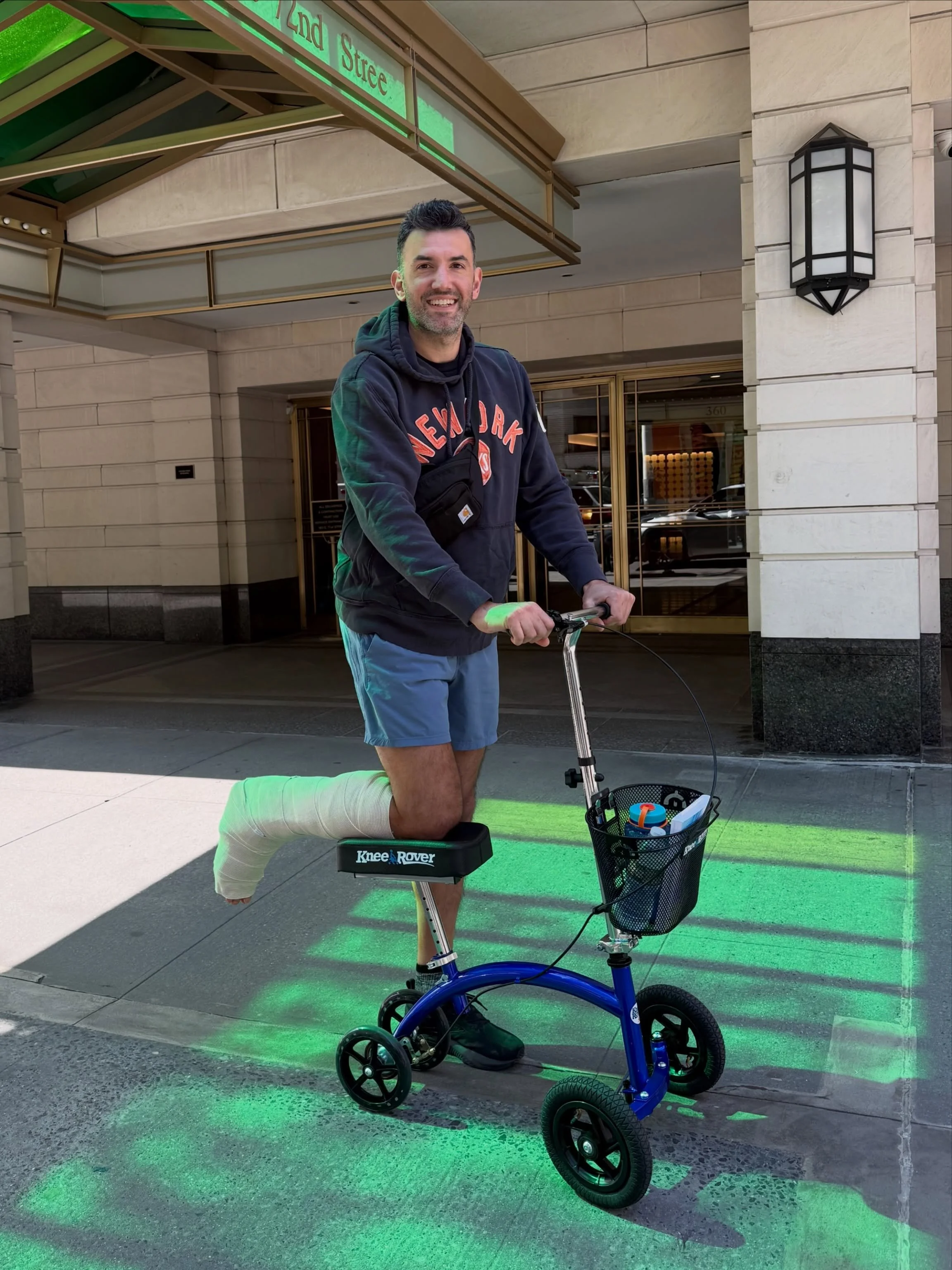 The first thing I did when I tore my Achilles was tell people.

Not because I needed sympathy. Because something in me knew if I tried to hold this alone it was going to crush me.

Sharing pulled me out of the isolation. It made the moment survivable