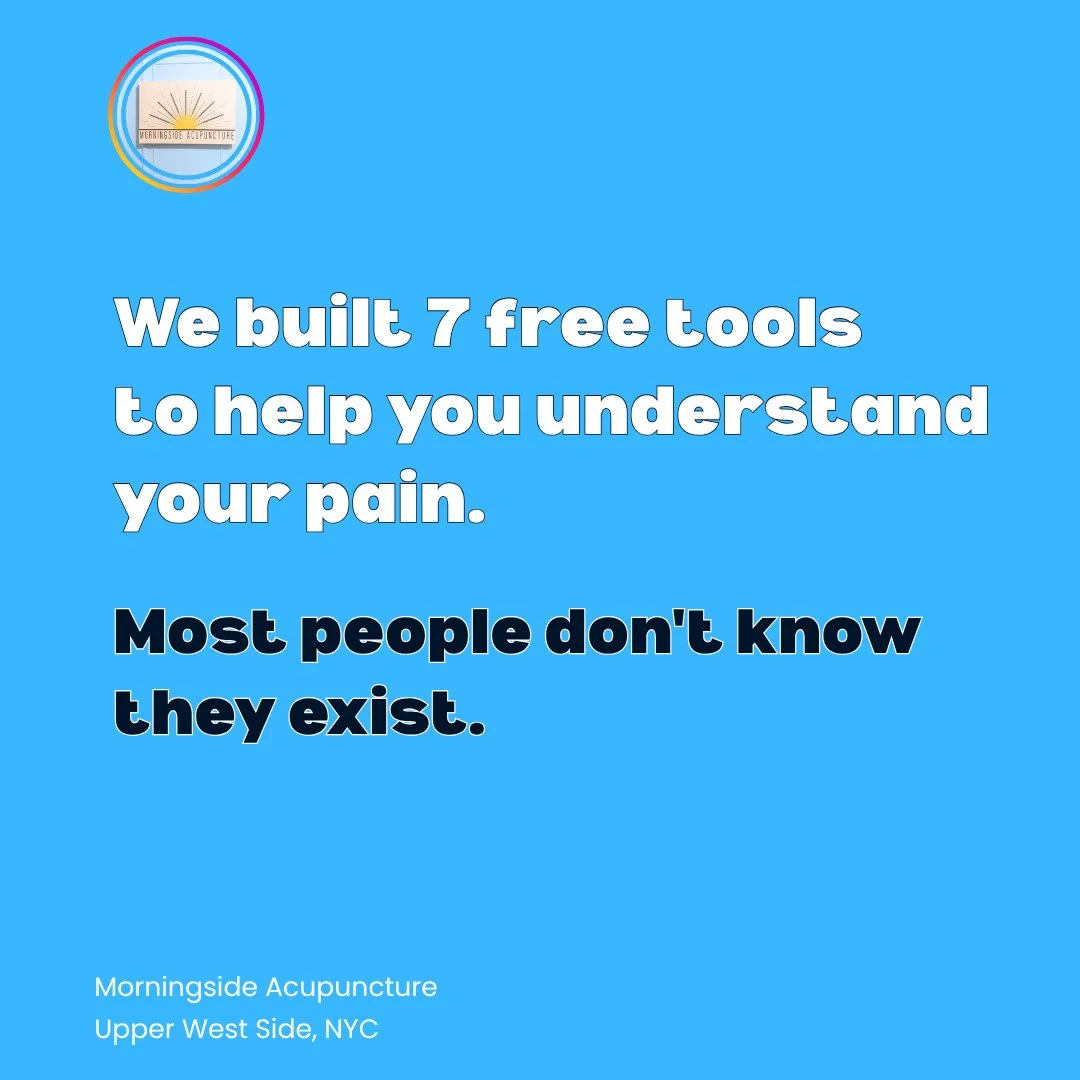 We built a free resource library at morningsideacupuncturenyc.com, and most people don't know it's there. ⁠
⁠
🌞 125 muscles. 361 acupuncture points. Interactive pain tools. Free eBooks. In-depth guides on dry needling, trigger points, and pain scien