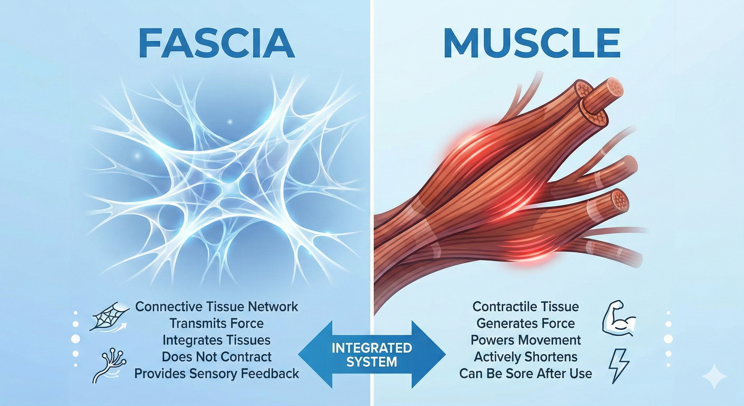 Fascia vs Muscle Comparison
