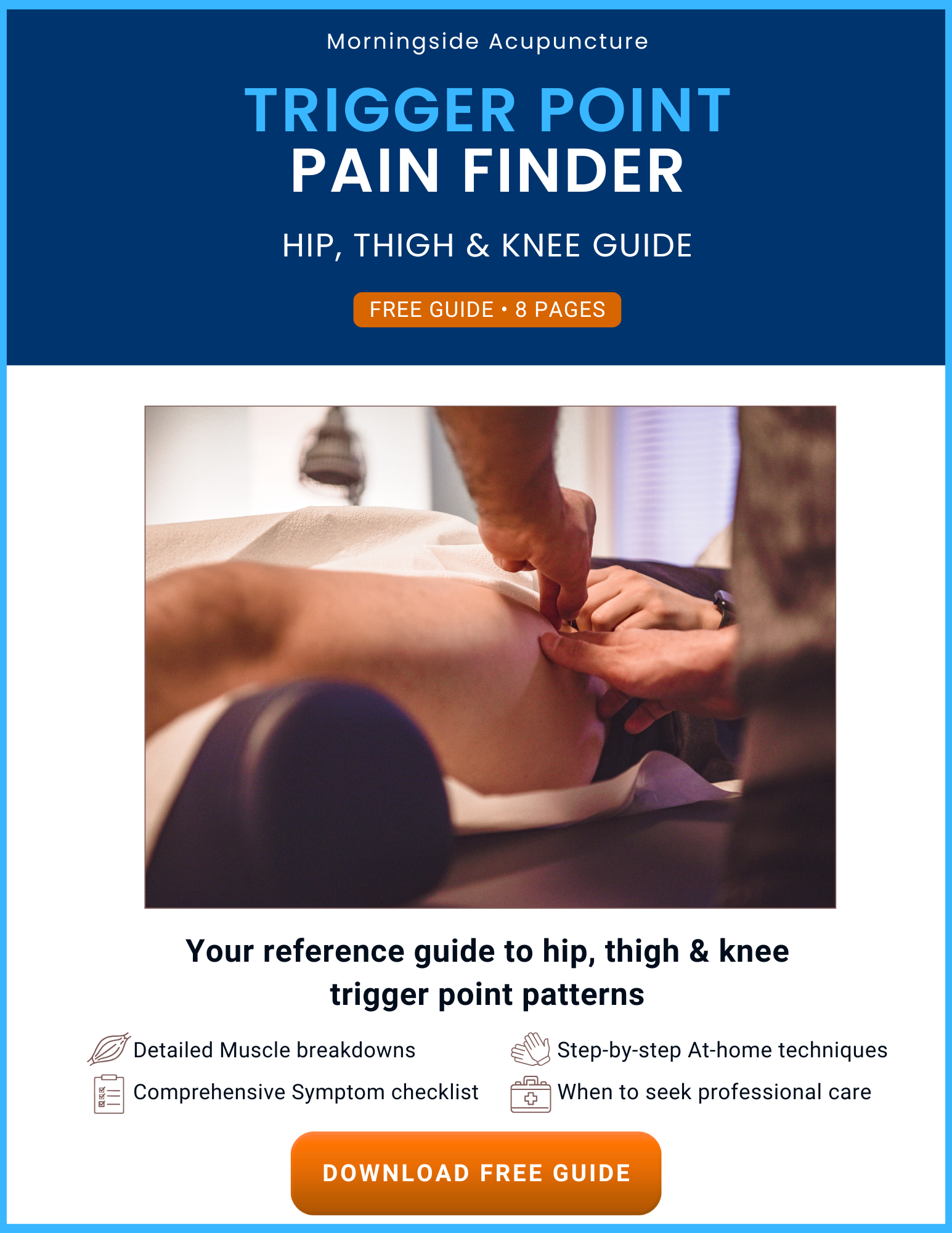 Trigger Point Pain Finder hip, thigh and knee guide