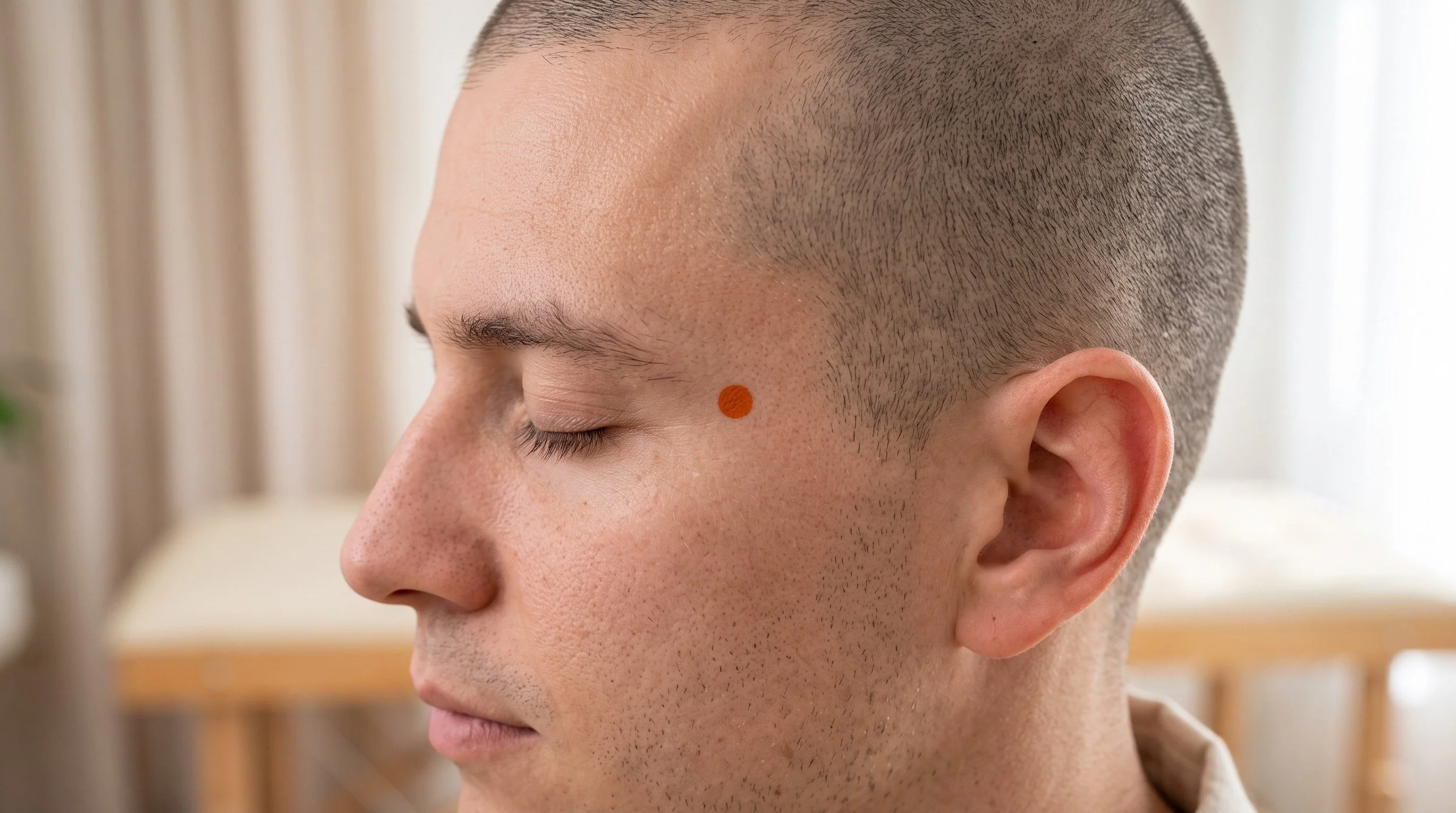 Taiyang Acupuncture Point (M-HN-9)
