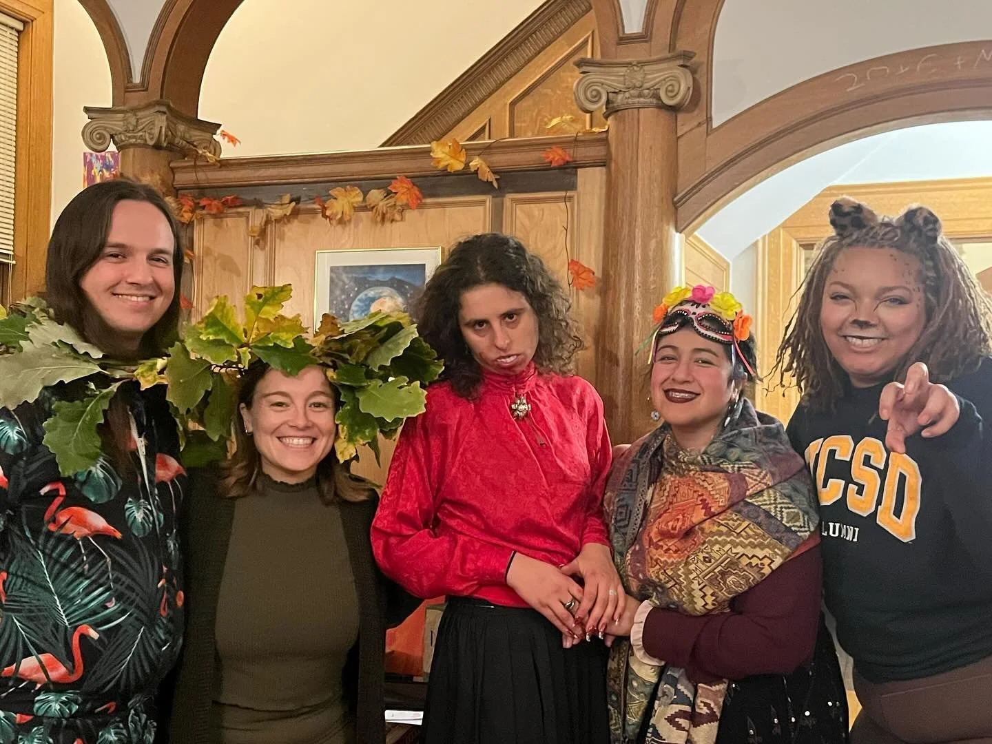 Fireplace fiends after giving out candy 👻🎃