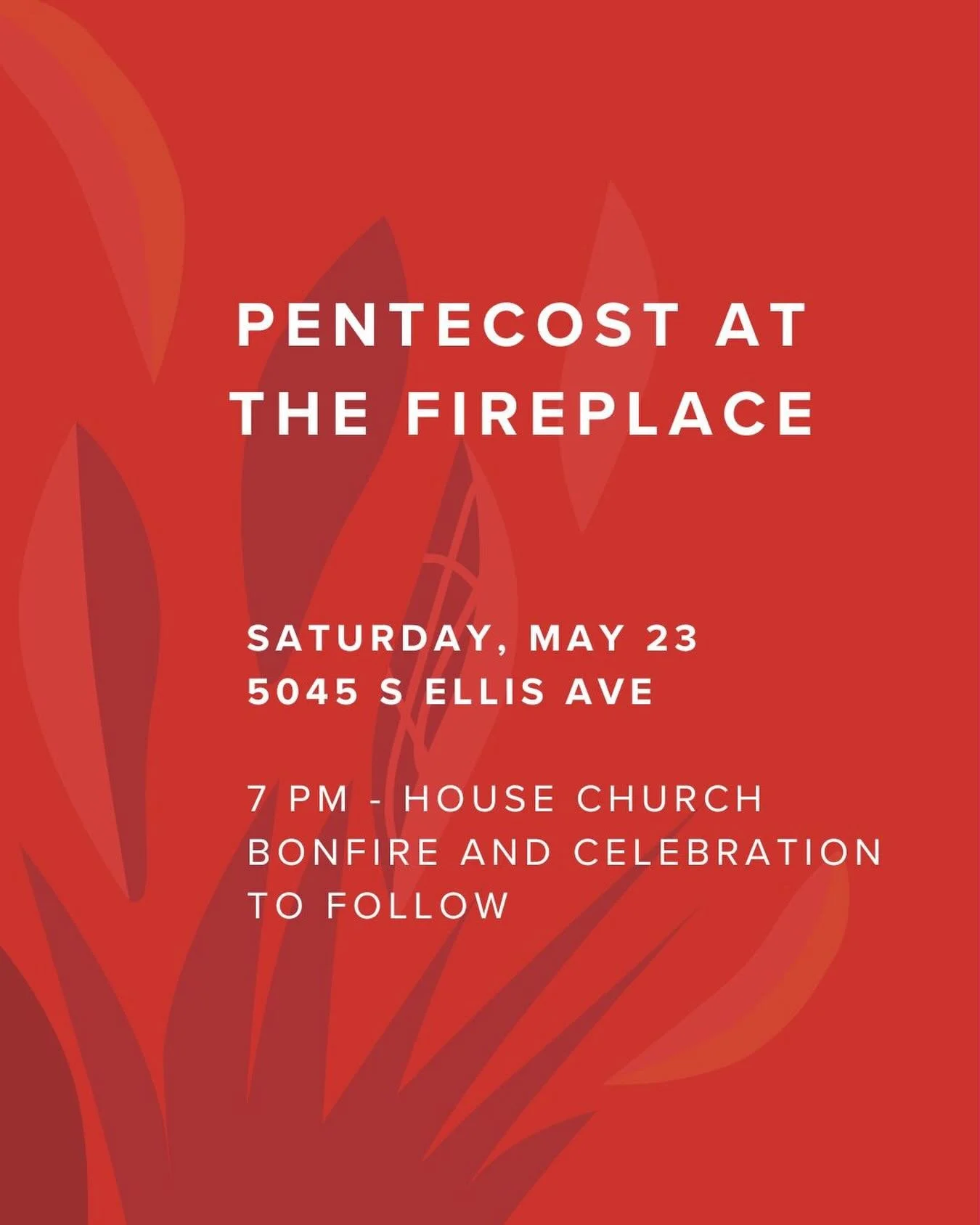 Our favorite fiery feast day fast approaches! 🔥🔥 Join the Fireplace for our fifth annual Pentecost celebration.