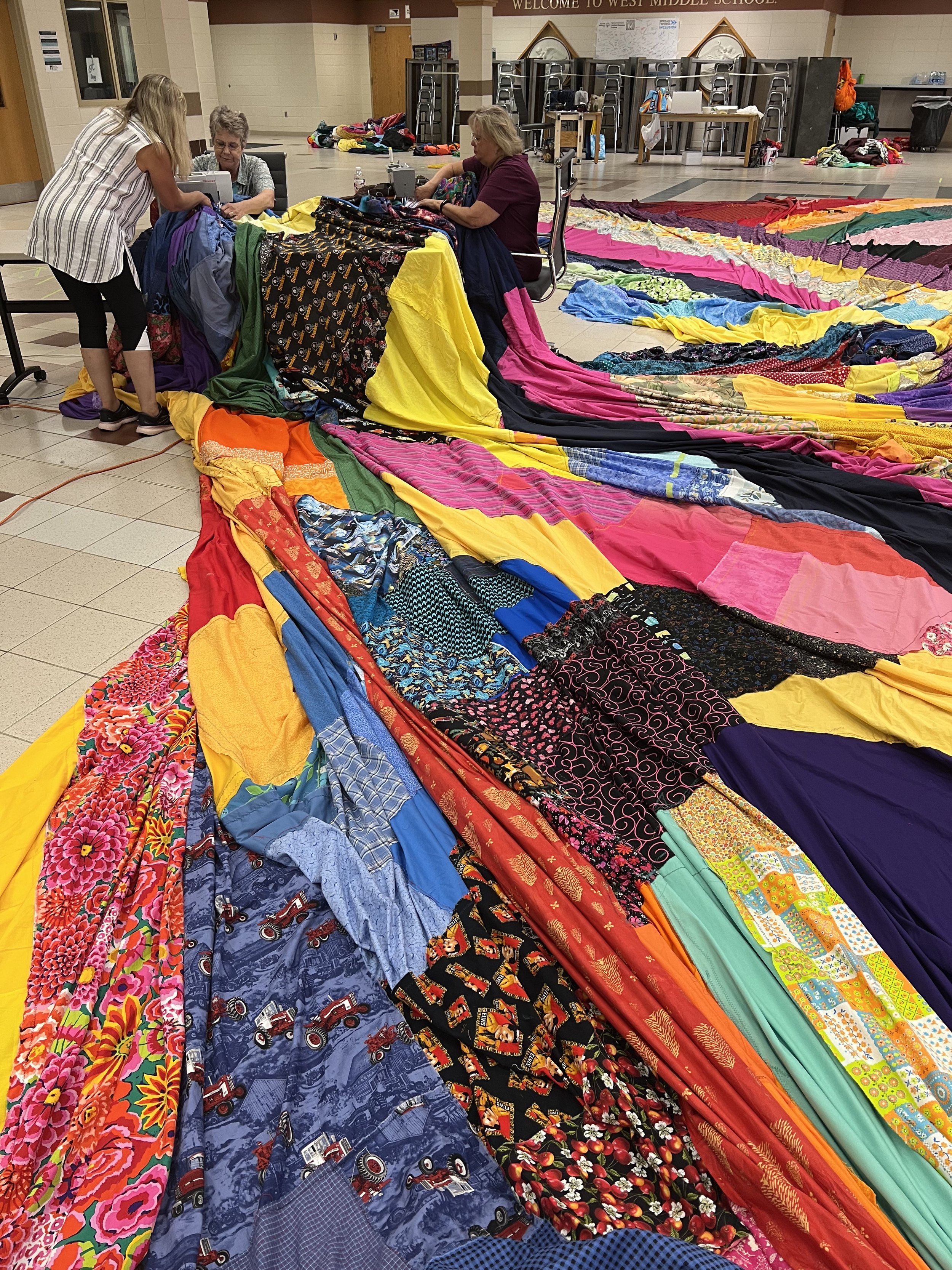 Sewing at West Middle School!