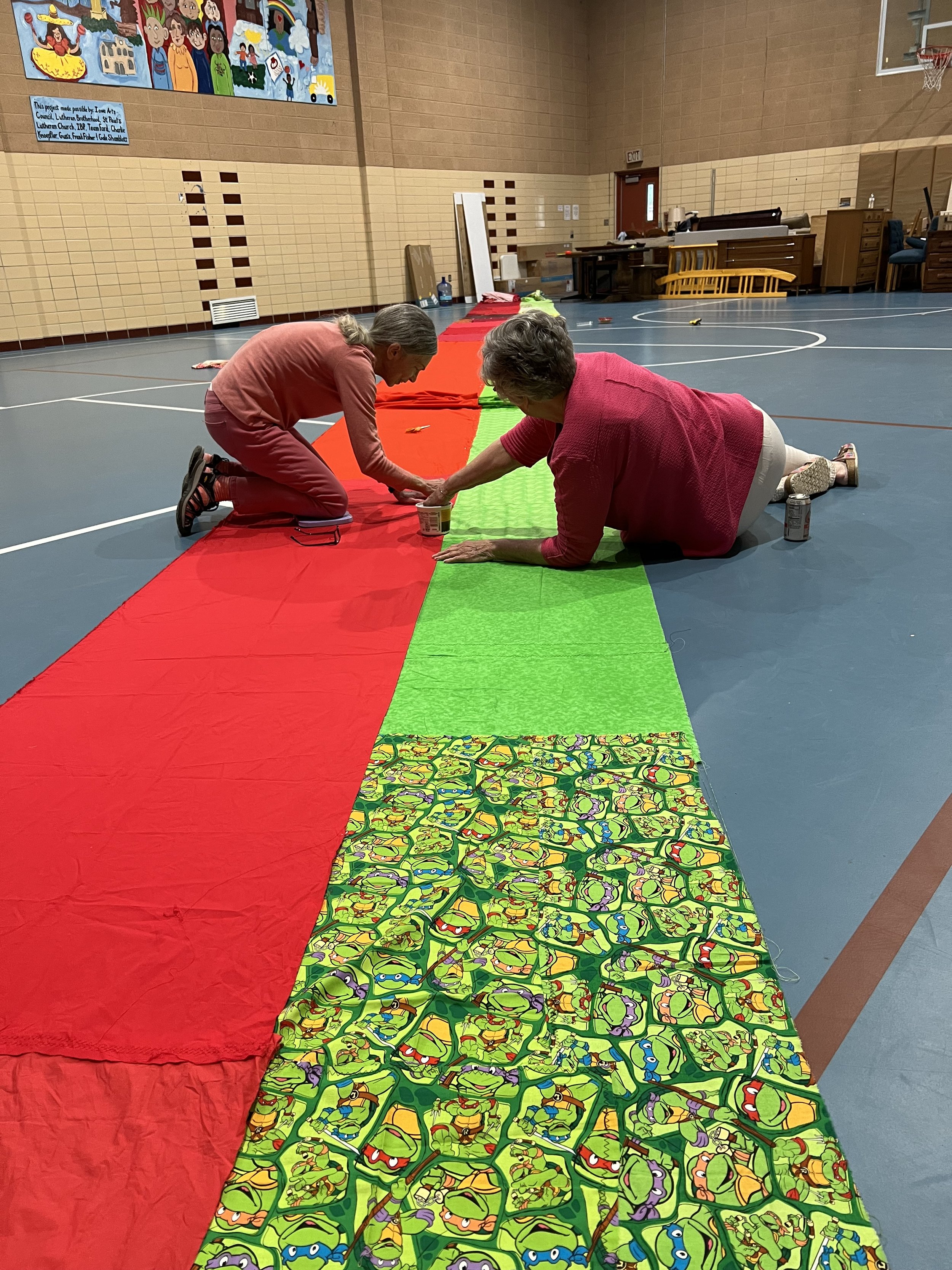 Pinning the first big section!