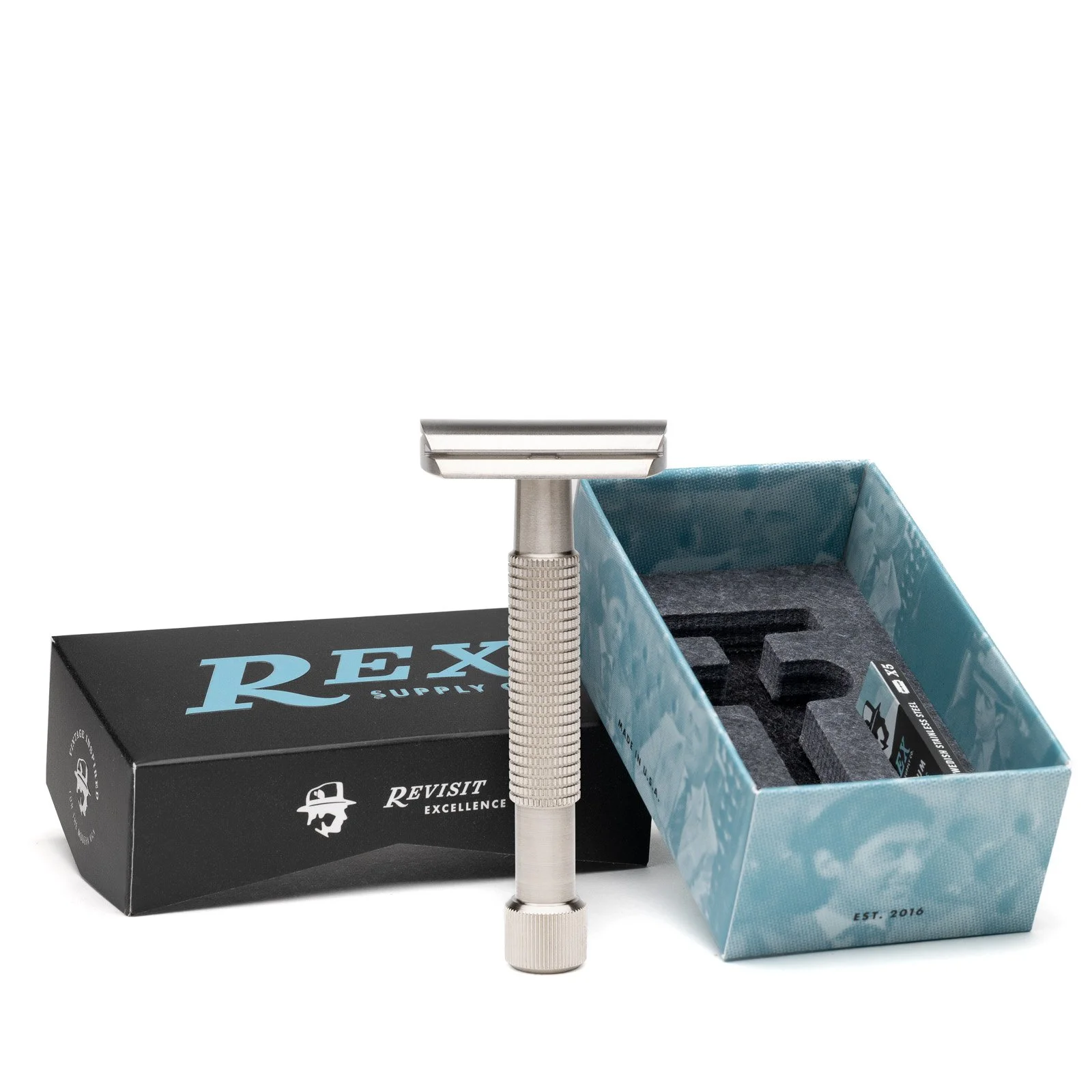 Envoy XL Stainless Steel 3 Piece DE Razor