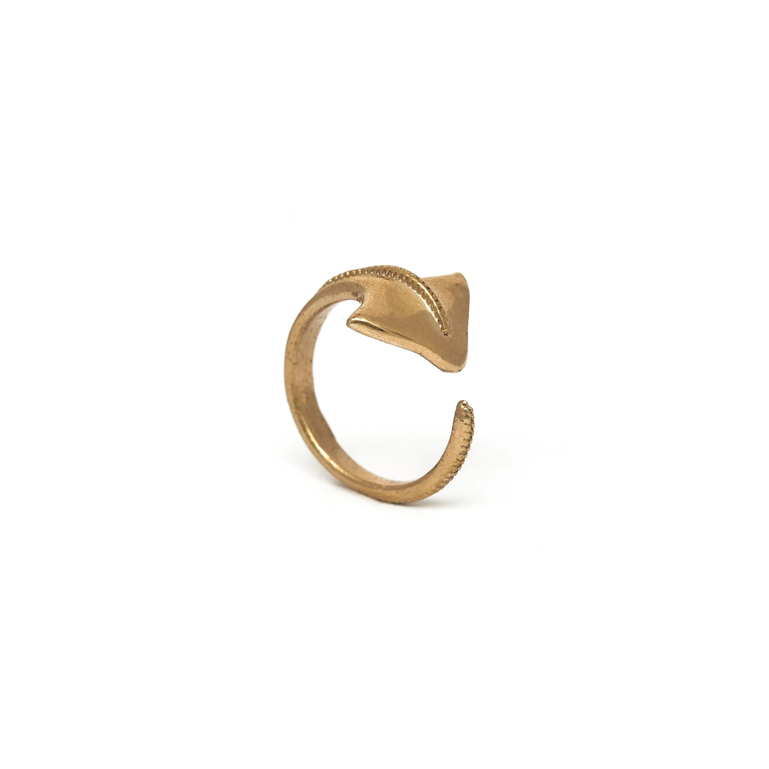 Bronze stingray ring