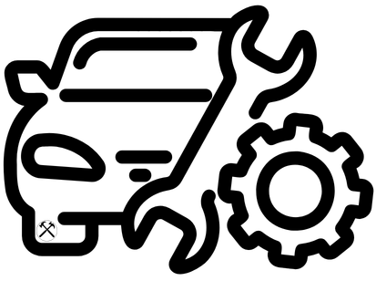 Geometric drawing of an outline square with sections divided by vertical, horizontal, and circle lines.