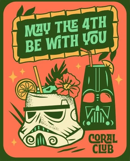 We find your lack of rum disturbing 🍹
.
@coralclubvancouverwa where THE FORCE MEETS FIESTA