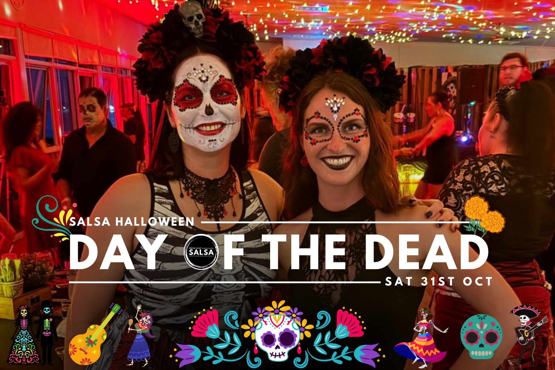 16th Annual Salsa Halloween | Day of the Dead | SAT 31st OCT