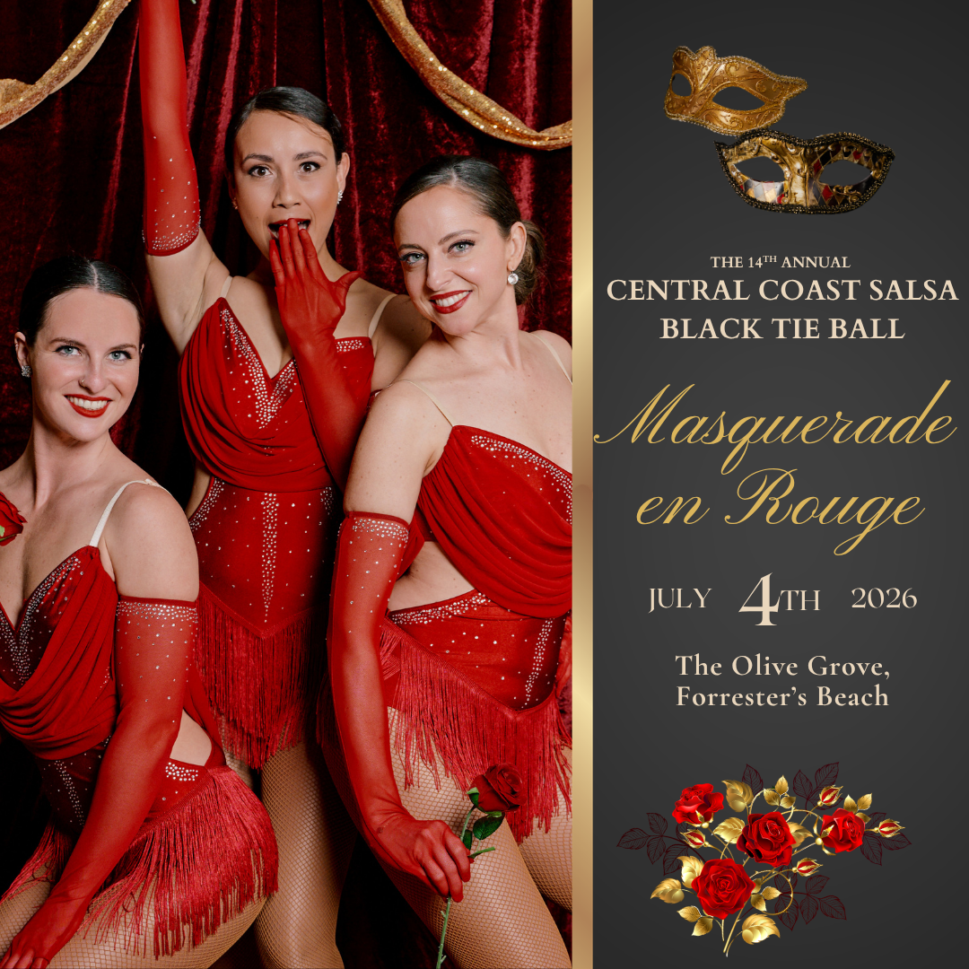 The 14th Annual Central Coast Salsa Black Tie Ball | SAT 4th July 2026