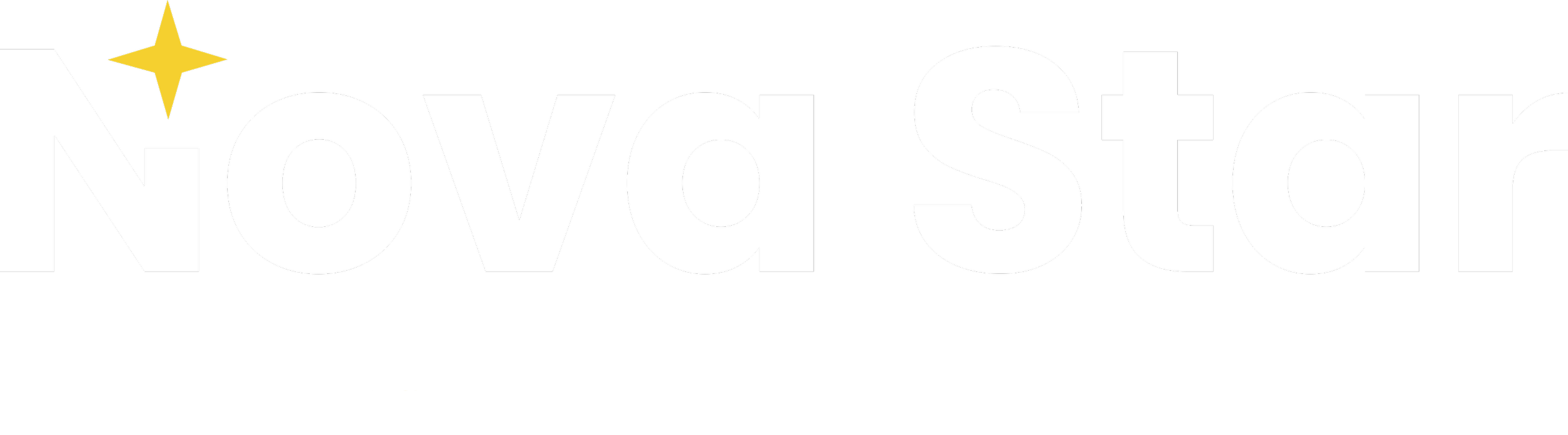 NASA's 'Novostart' logo with a yellow star and white text on a black background.