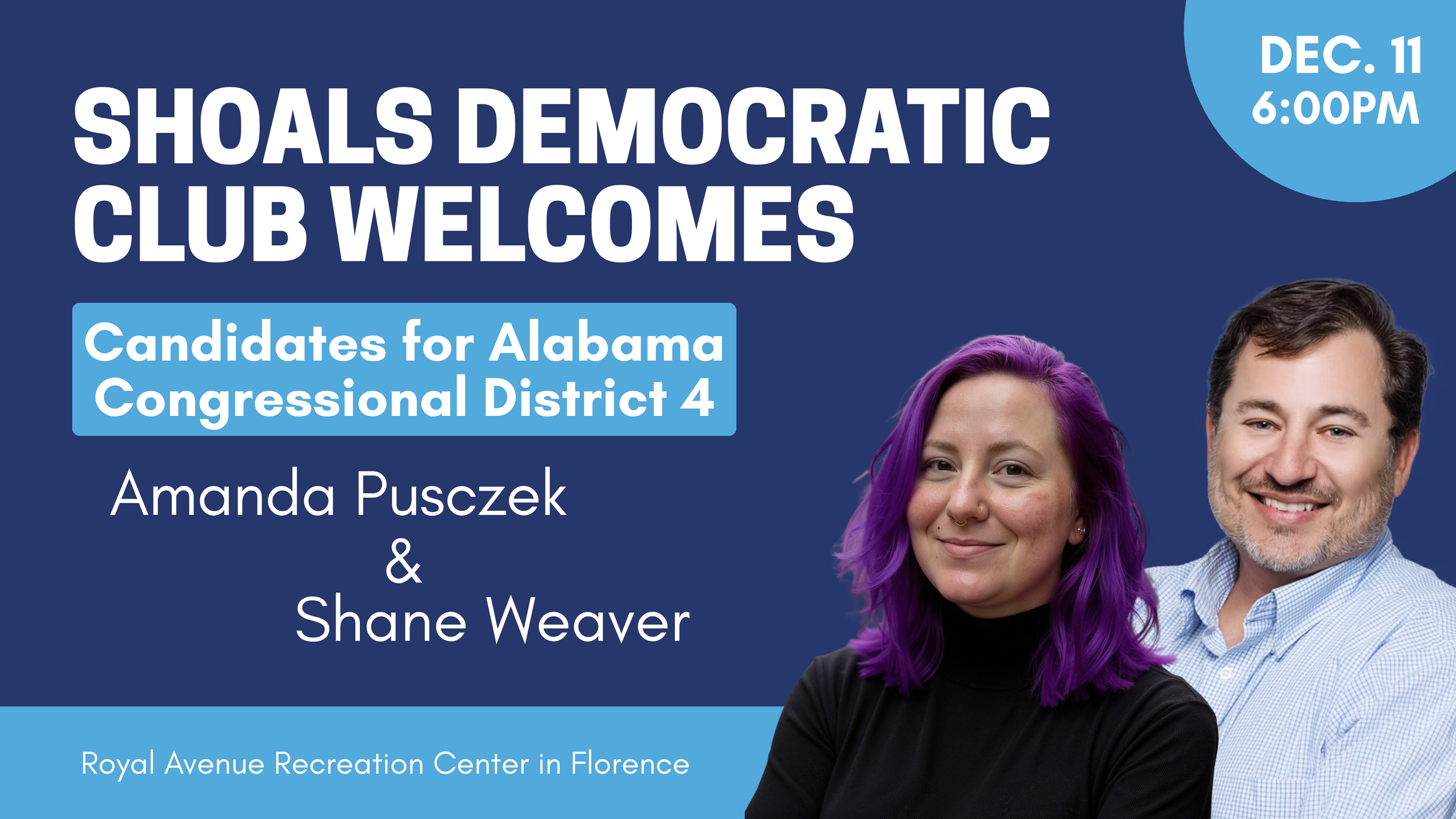 SDC Welcomes Candidates for Alabama Congressional District 4 Amanda Pusczek &amp; Shane Weaver