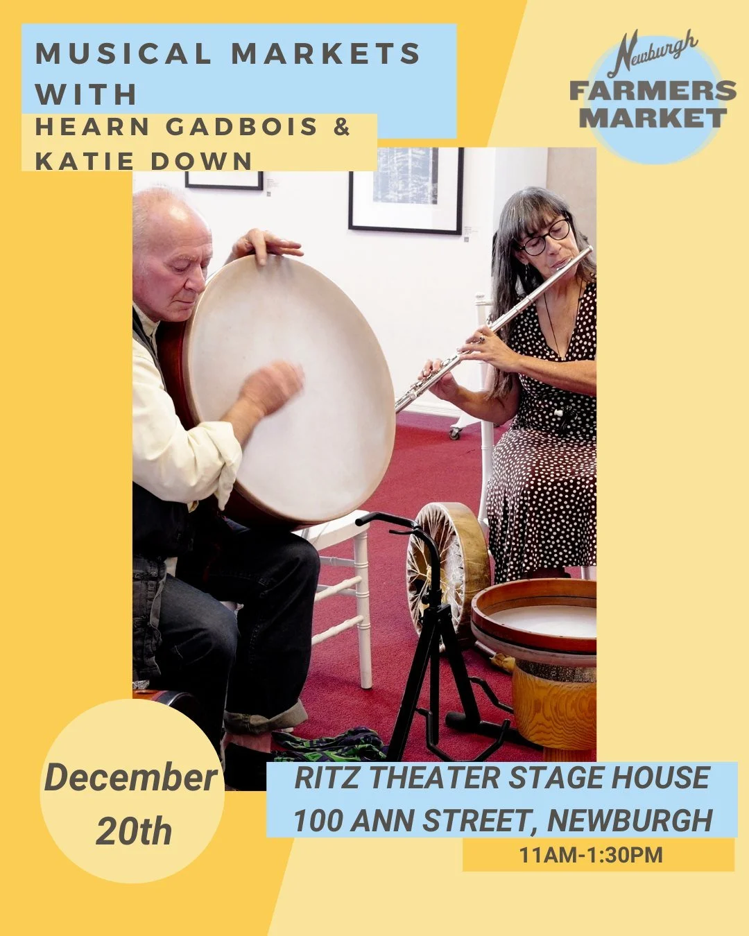 This Saturday at the Newburgh Farmers' Market! 🎄
Join us for a full winter market morning&mdash;including a FREE cookie decorating workshop at 11 AM (all materials included, limited supply&mdash;come early!), live music, and an incredible lineup of 