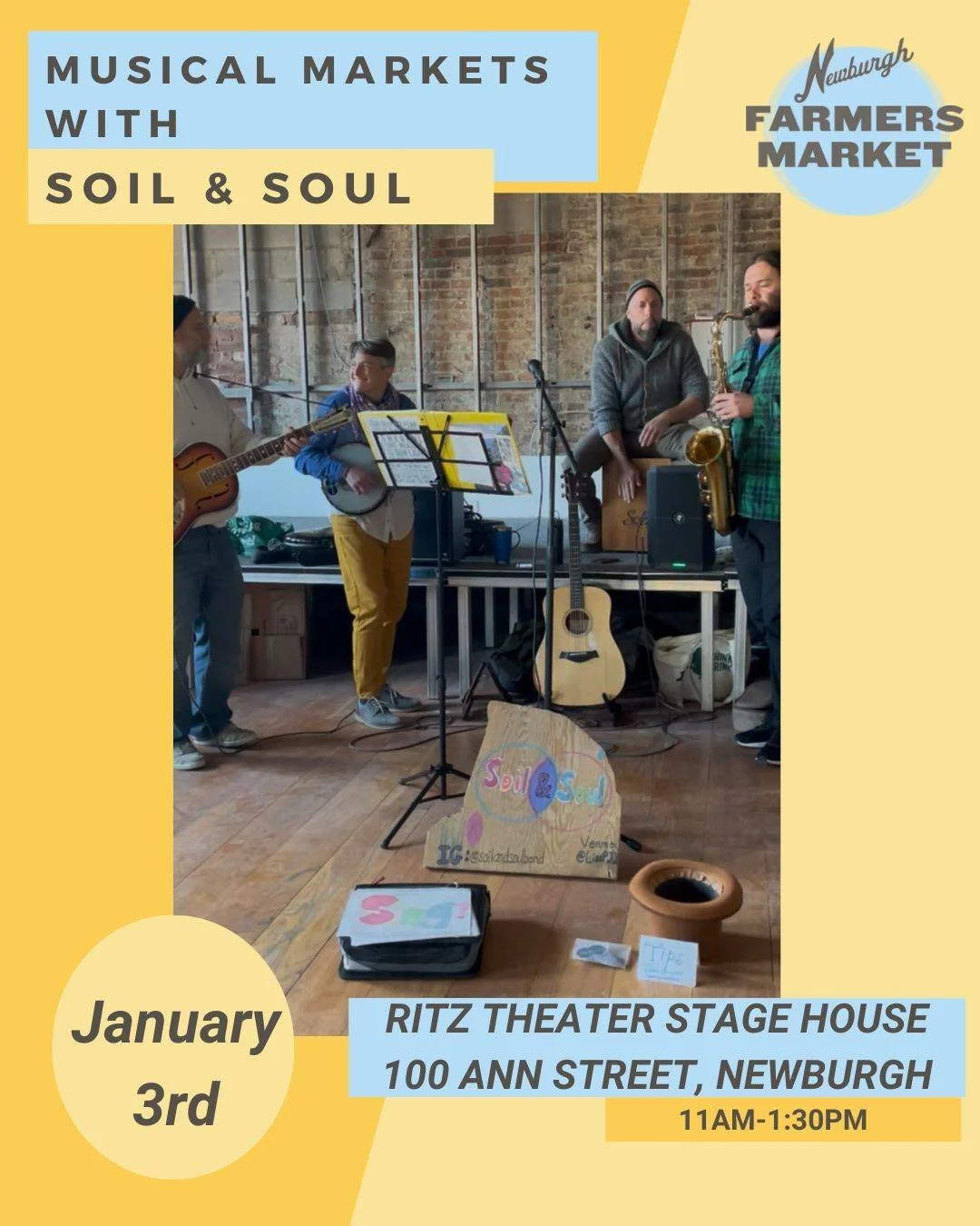 ✨ Hello, 2026! Kick off the new year at the Newburgh Farmers&rsquo; Market this Saturday, January 3rd with fresh food, warm drinks, and all your local favorites. 🥕☕

Grab farm fresh veggies from Two Brothers Farm, treat yourself to an affogato from 