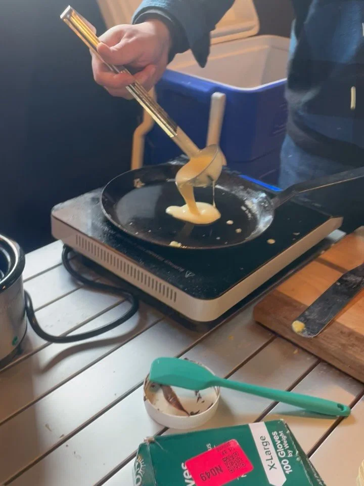 First he pours the batter, then he spins the batter! Stop by and try a crepe from @holy.crepes.ny at the Newburgh Farmers Market, every Saturday.