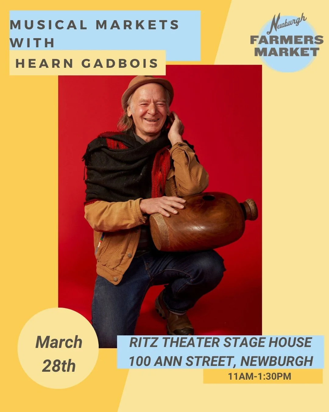 A good Saturday lineup: hot soup, fresh sourdough, hummus + pita, and live music.

Join us this weekend at the Newburgh Farmers&rsquo; Market with pop-ups from @_bonnes_saveurs and @simplysoupreme (last market this month!), plus @localyocalartisans b