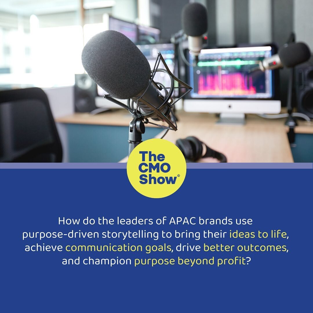 Q: How are APAC marketing leaders and CMOs using purpose-driven brand storytelling to amplify their impact? 🤔 

Find out by tuning in to The CMO Show, an award-winning marketing #podcast, brought to you by ImpactInstitute! 🎧 

Check out our back ca