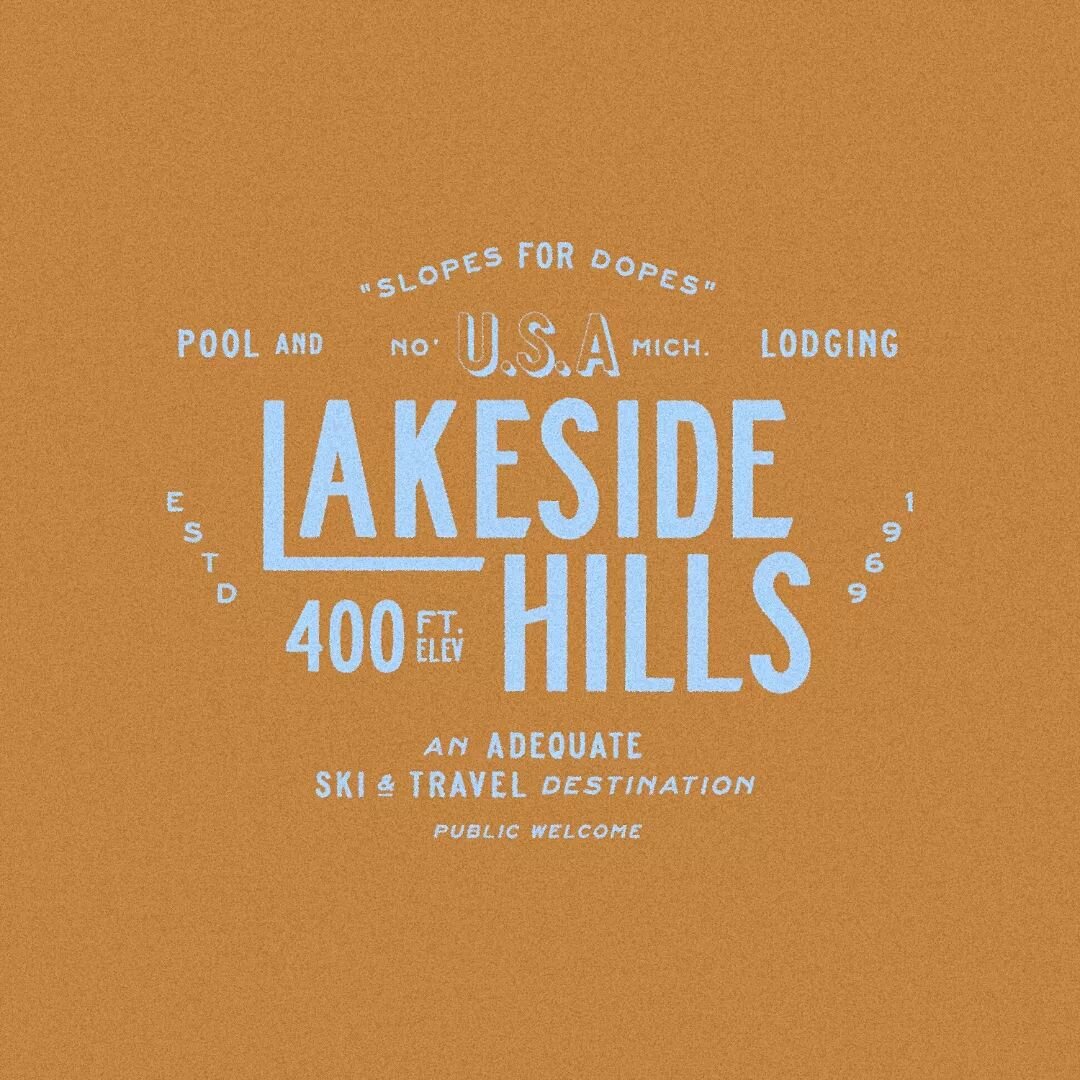 Just scooped the Jandus Road font from @jimkennelly639 and had to break it in! Embraced the retro vibe with my fictional small town ski hill.
.
.
.
#graphicdesign #design #michigandesign #illustrator #adobe #badgedesign #distressedunrest #designbrew 