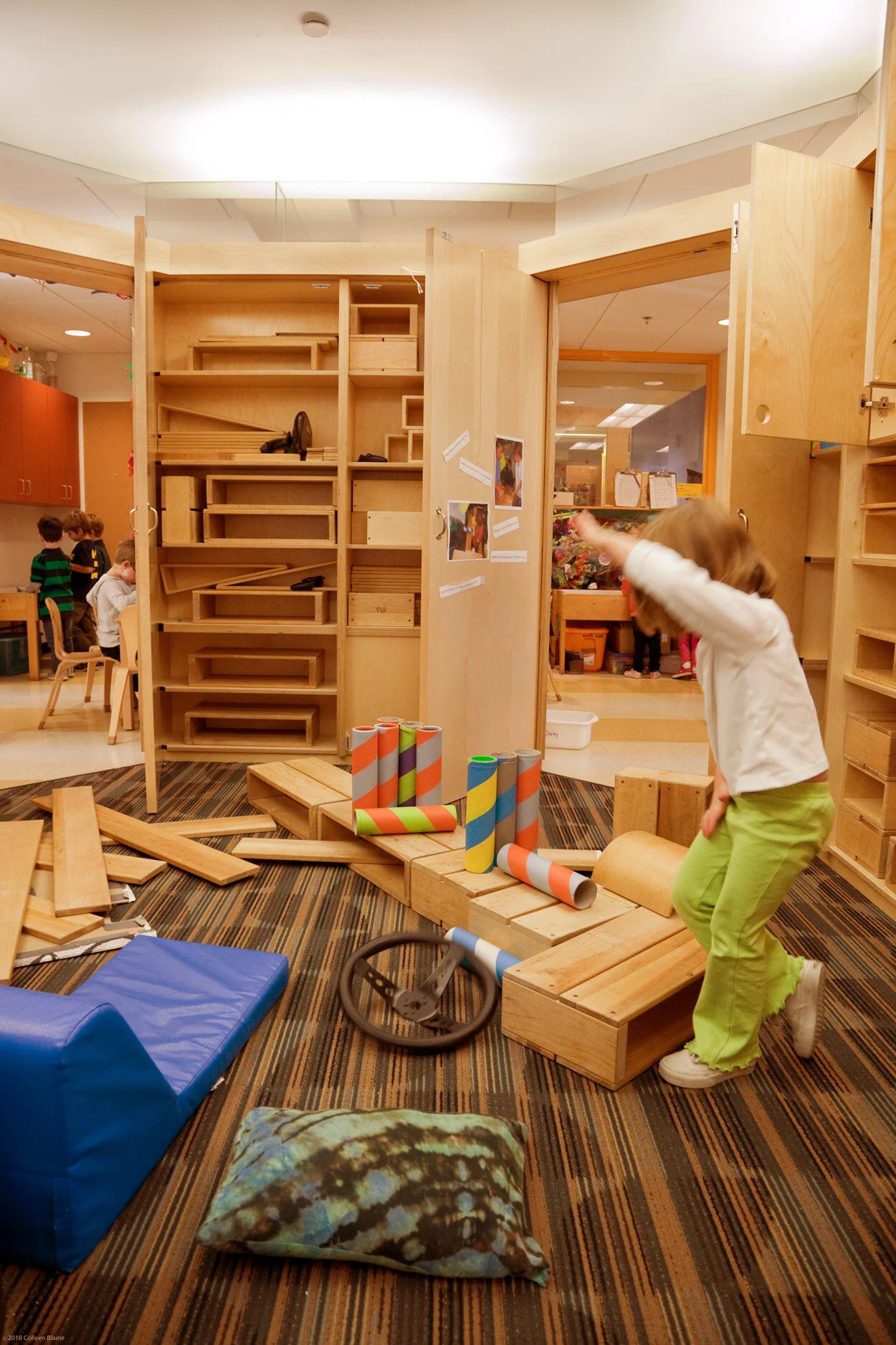 eggio-inspired big block room for early learning at BB&N Beginner’s Suite